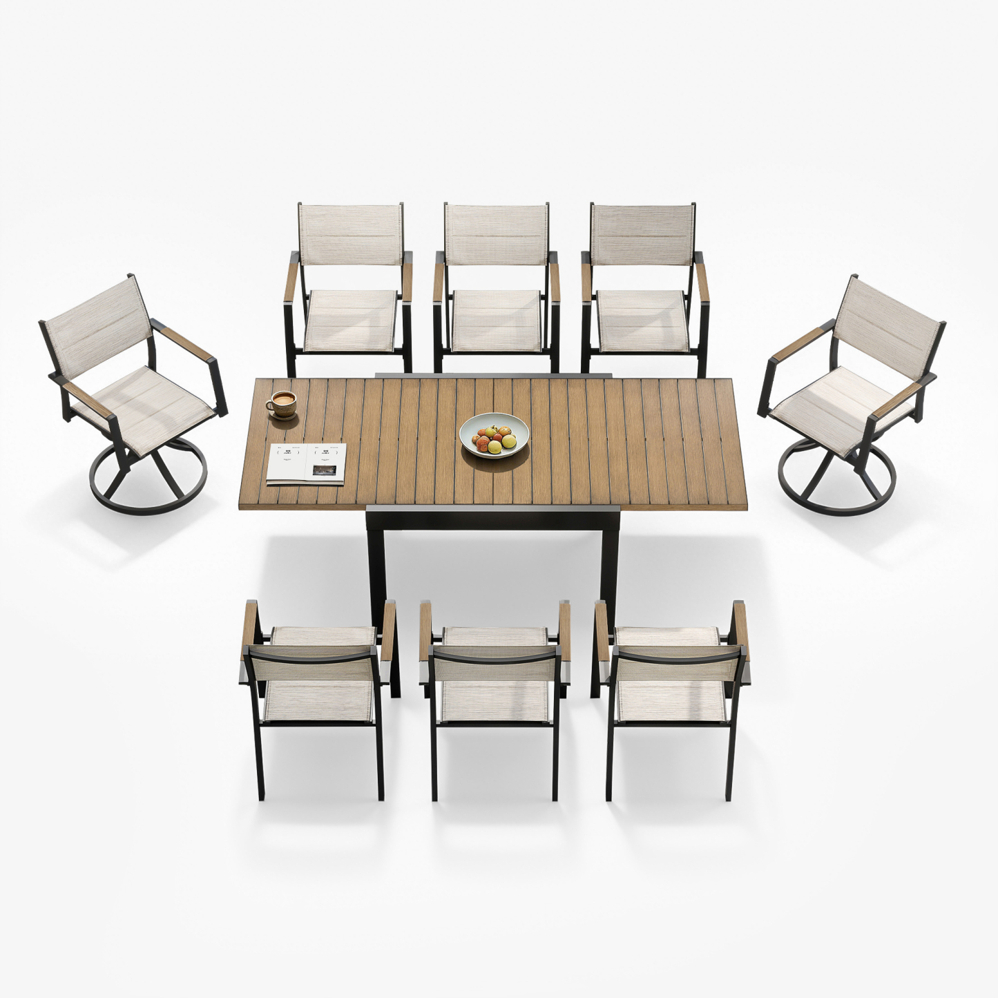 Extendable Outdoor Dining Table for 4-8 Person - D063-2