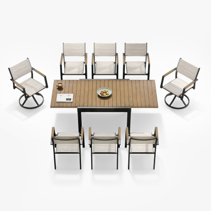 Extendable Outdoor Dining Table for 4-8 Person - D063-2