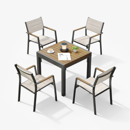 Extendable Outdoor Dining Table for 4-6 Person - D063-1
