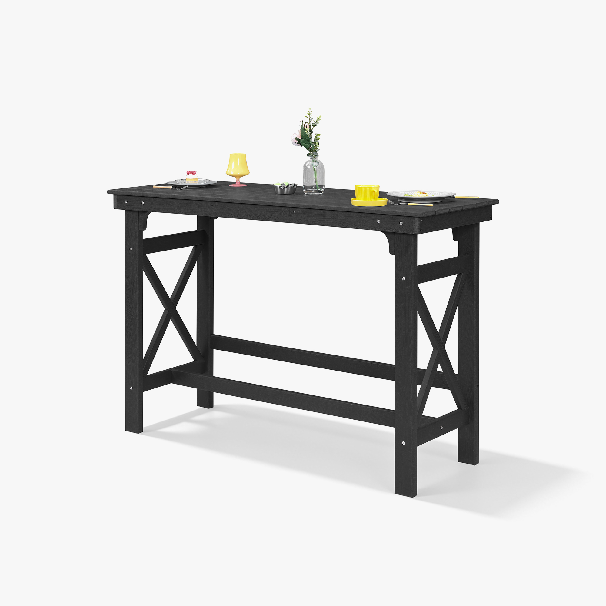 HDPE Patio Adirondack Outdoor Bar Counter Height Table - C078-2