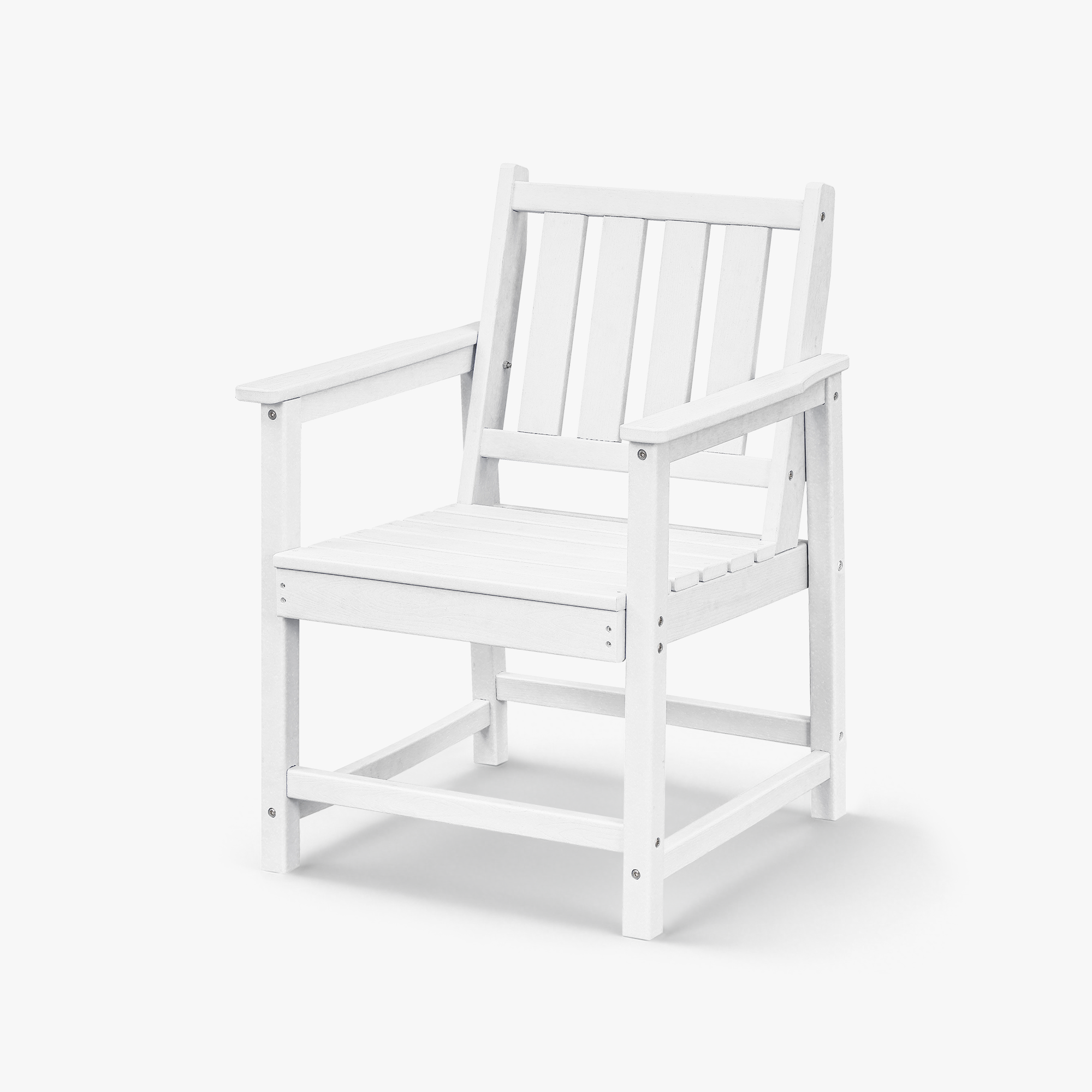 HDPE Patio Outdoor Dining Chair with Armrest - C074