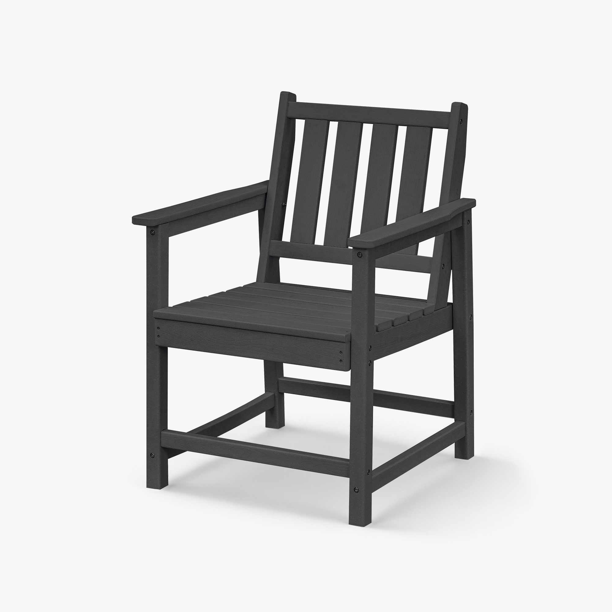 HDPE Patio Outdoor Dining Chair with Armrest - C074