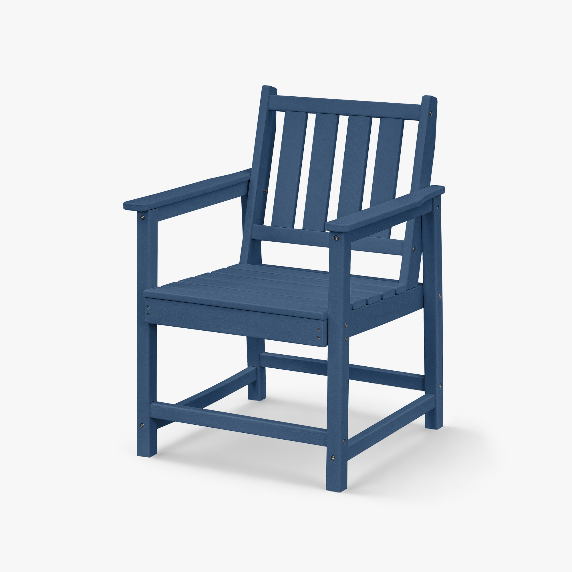 HDPE Patio Outdoor Dining Chair with Armrest - C074