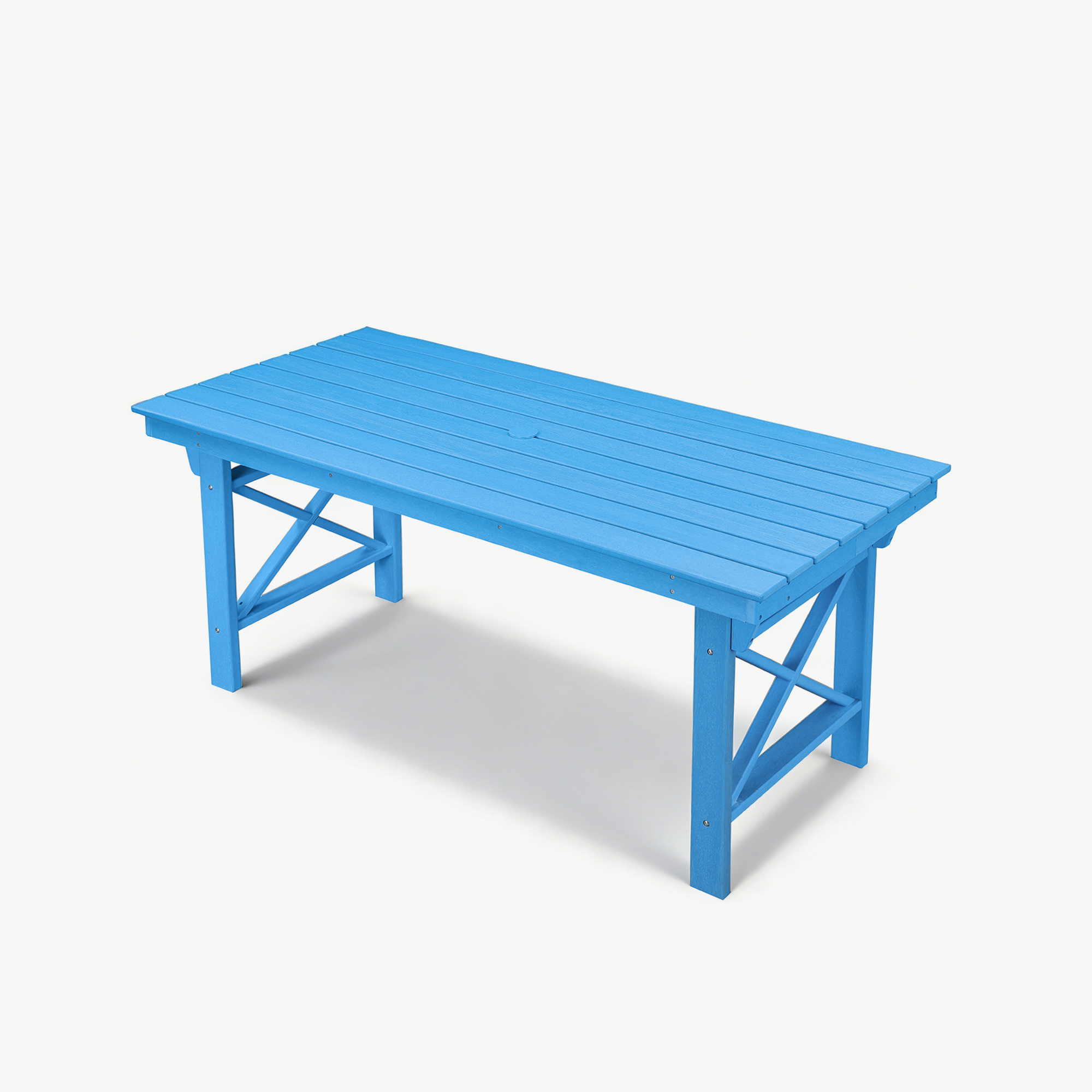 HDPE Patio Outdoor Dining Table for 6 - D073