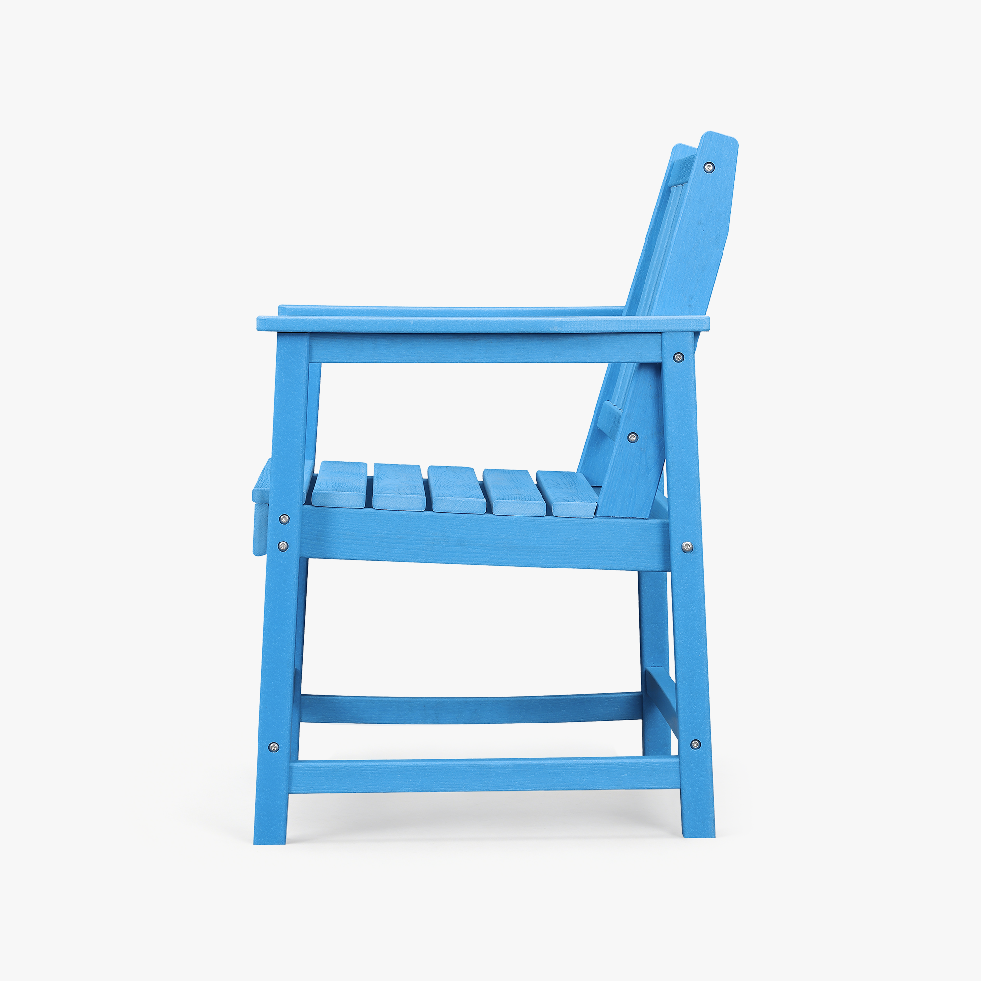 HDPE Patio Outdoor Dining Chair with Armrest - C074