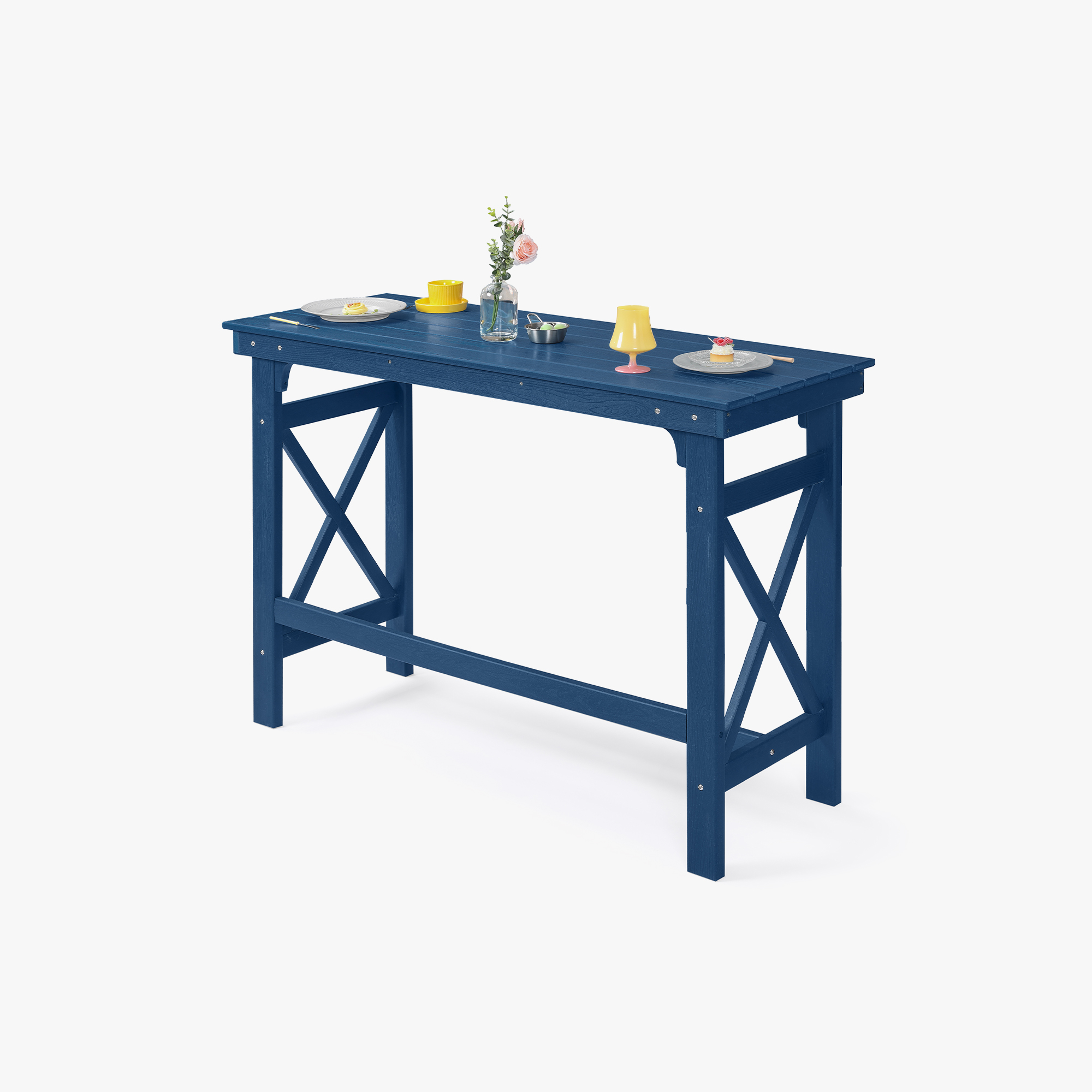 HDPE Patio Adirondack Outdoor Bar Counter Height Table - C078-2