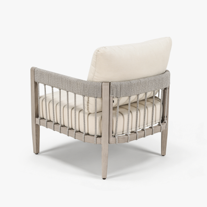 2-Piece Patio Outdoor Sofa with Faux Wood Grain Frame - C037