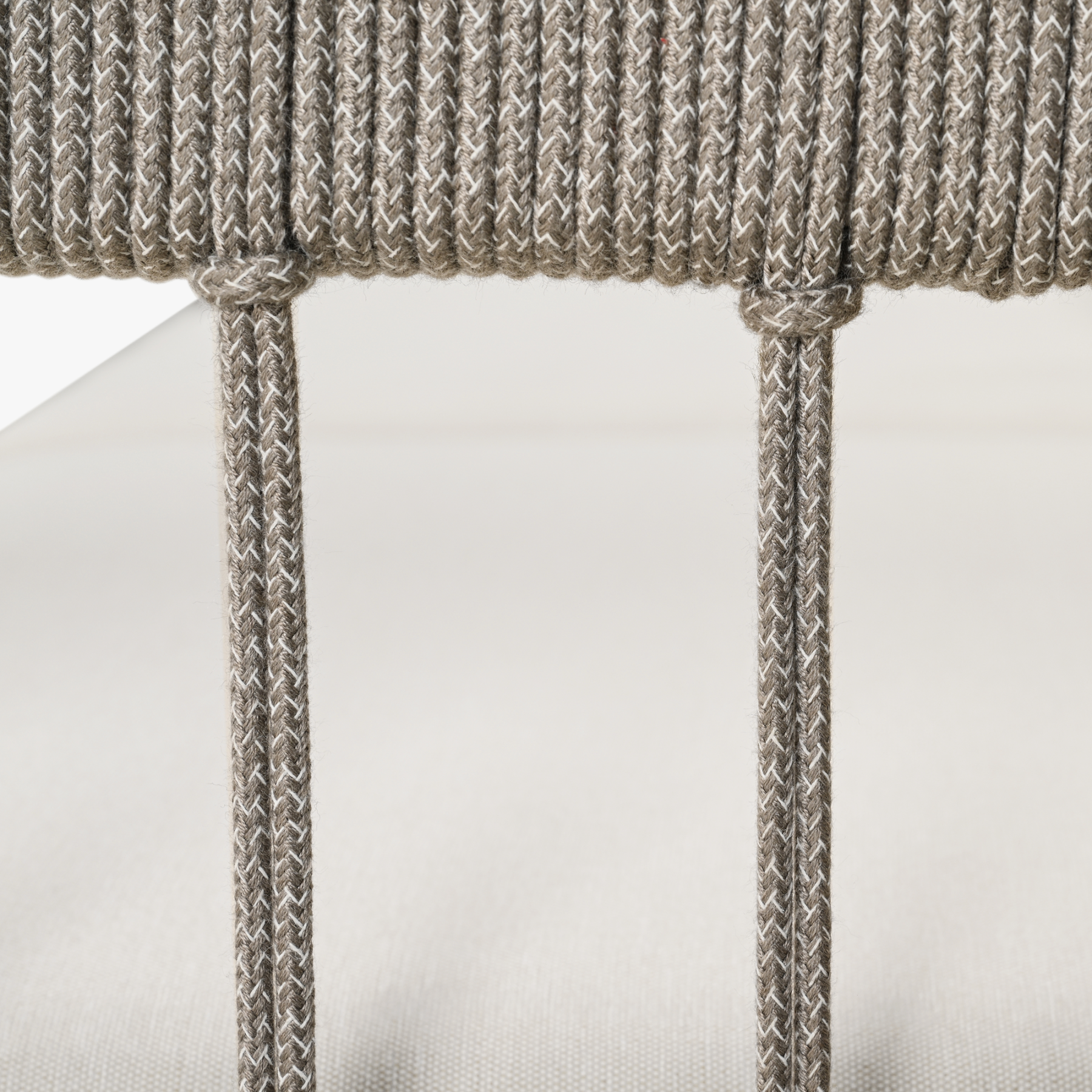 3-Seater Patio Outdoor Sofa with Faux Wood Grain Frame - C038