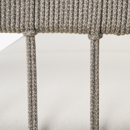 3-Seater Patio Outdoor Sofa with Faux Wood Grain Frame - C038