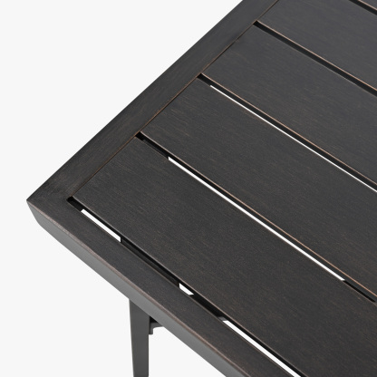 Patio Outdoor Rectangle Coffee Table with Slatted Tabletop - D070