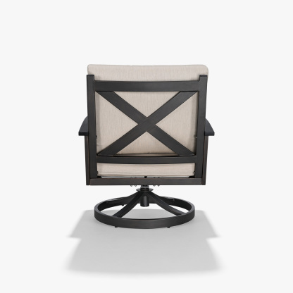 2-piece Wide Seating Patio Outdoor Swivel Sofa Chairs - C067