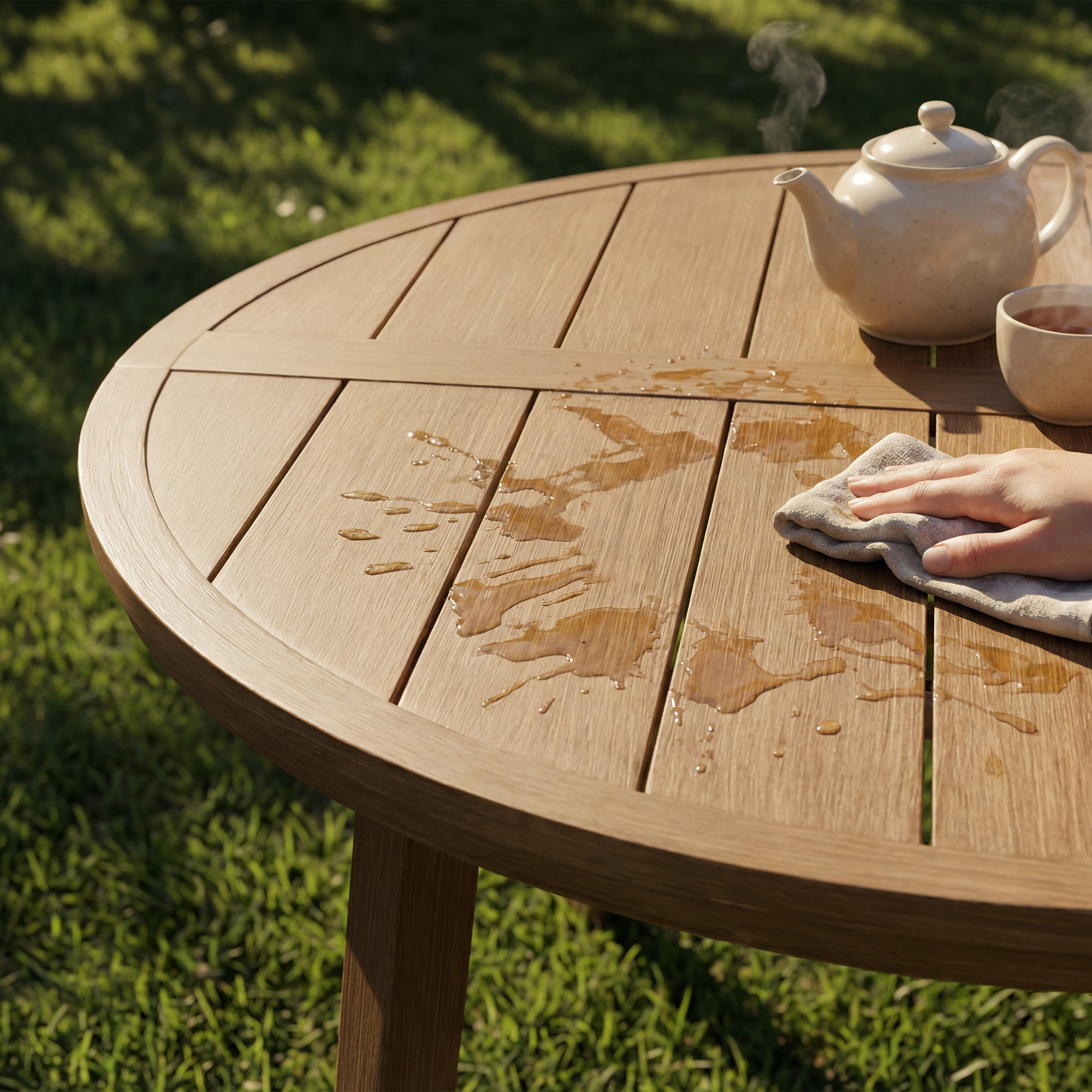 5-Piece Aluminum Round Patio Dining Set - DS083
