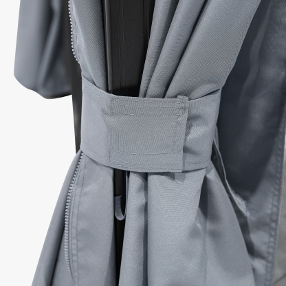 12' x 20' Outdoor Patio Hardtop Gazebo with Netting and Curtains - G030-5