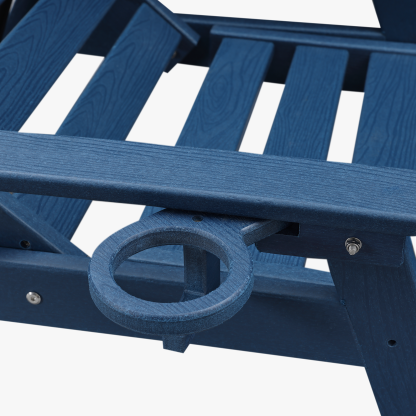 2-piece Patio Adjustable Outdoor Lounge with Wheels & Cup Holder - L031-2