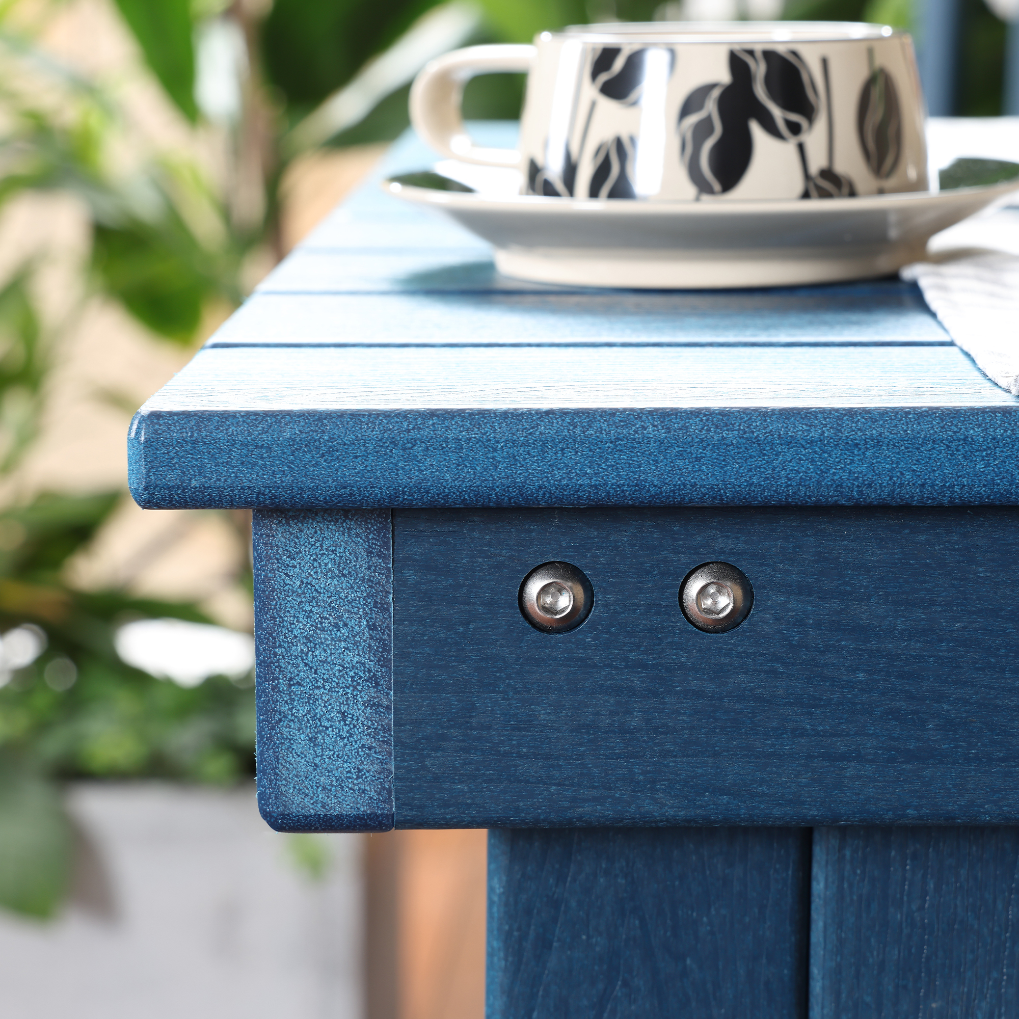 HDPE Patio Adirondack Outdoor Bar Counter Height Table - C078-2