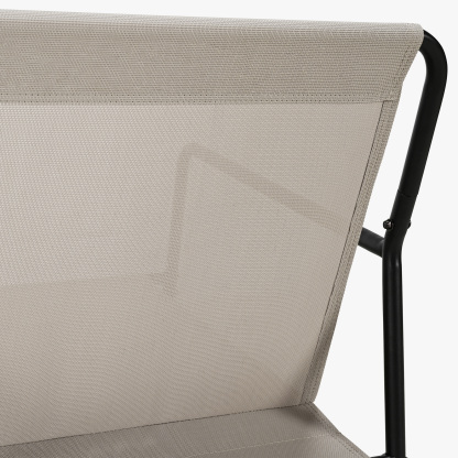 2-Piece Metal Comfy Modern Patio Rocking Chair Set with Side Table - C032-2