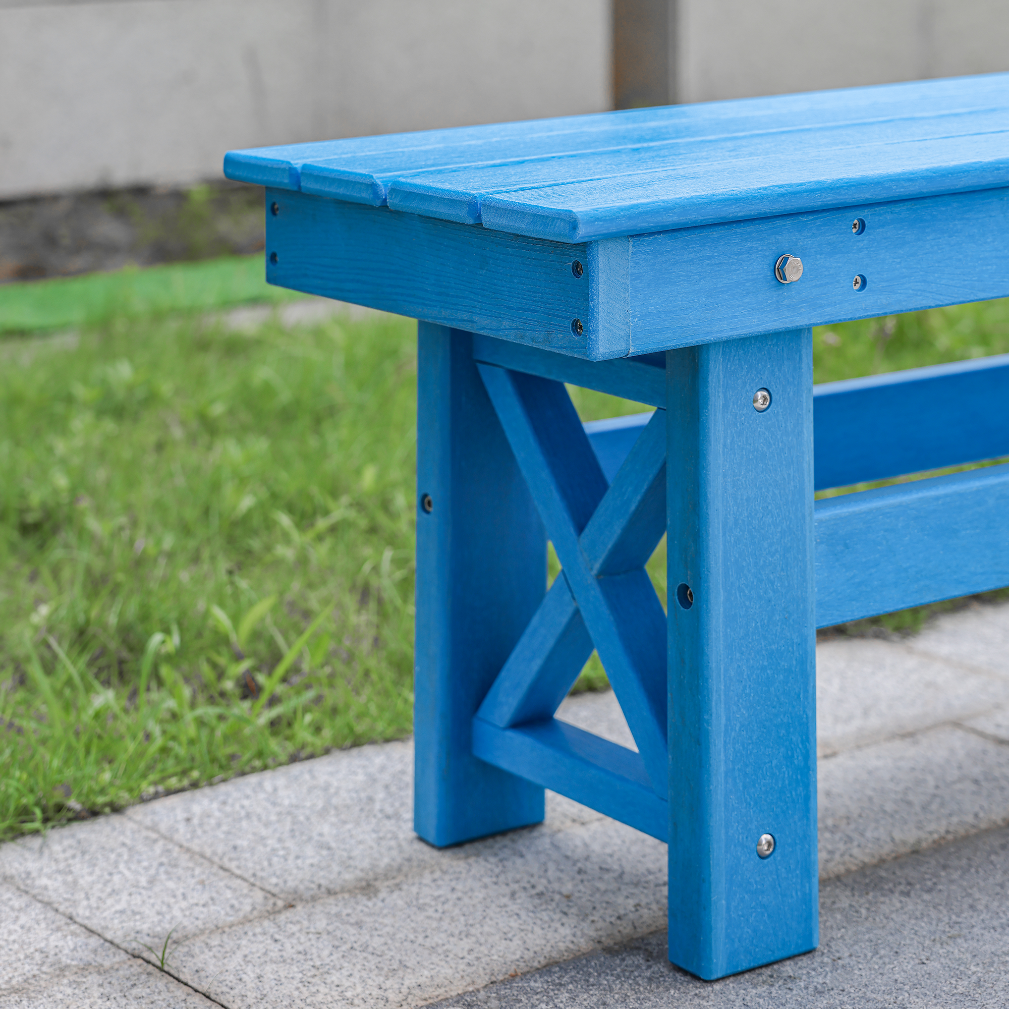 HDPE Patio Outdoor Backless Bench - C075