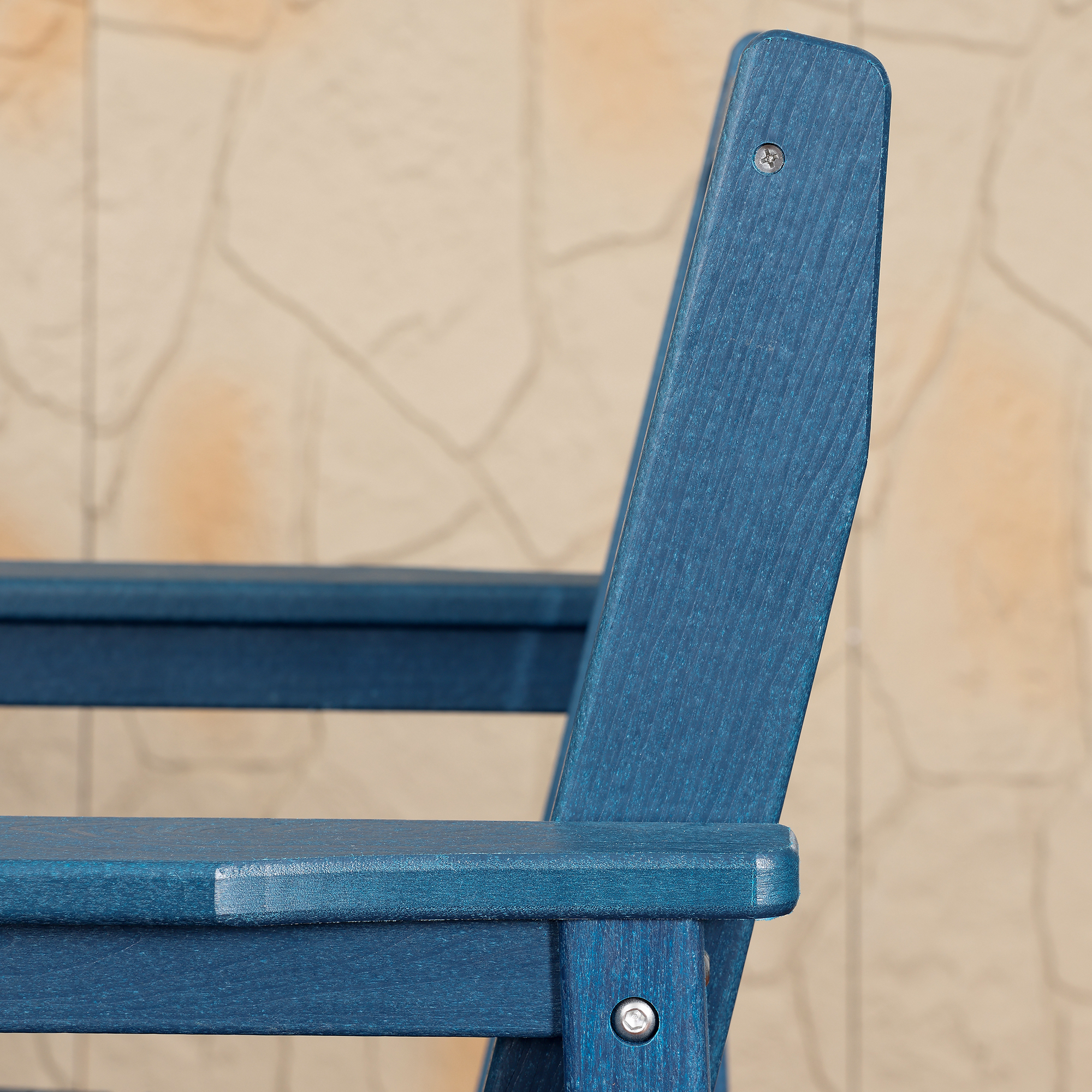 3/5-Piece HDPE Patio Adirondack Outdoor Bar Chairs Set - DS079