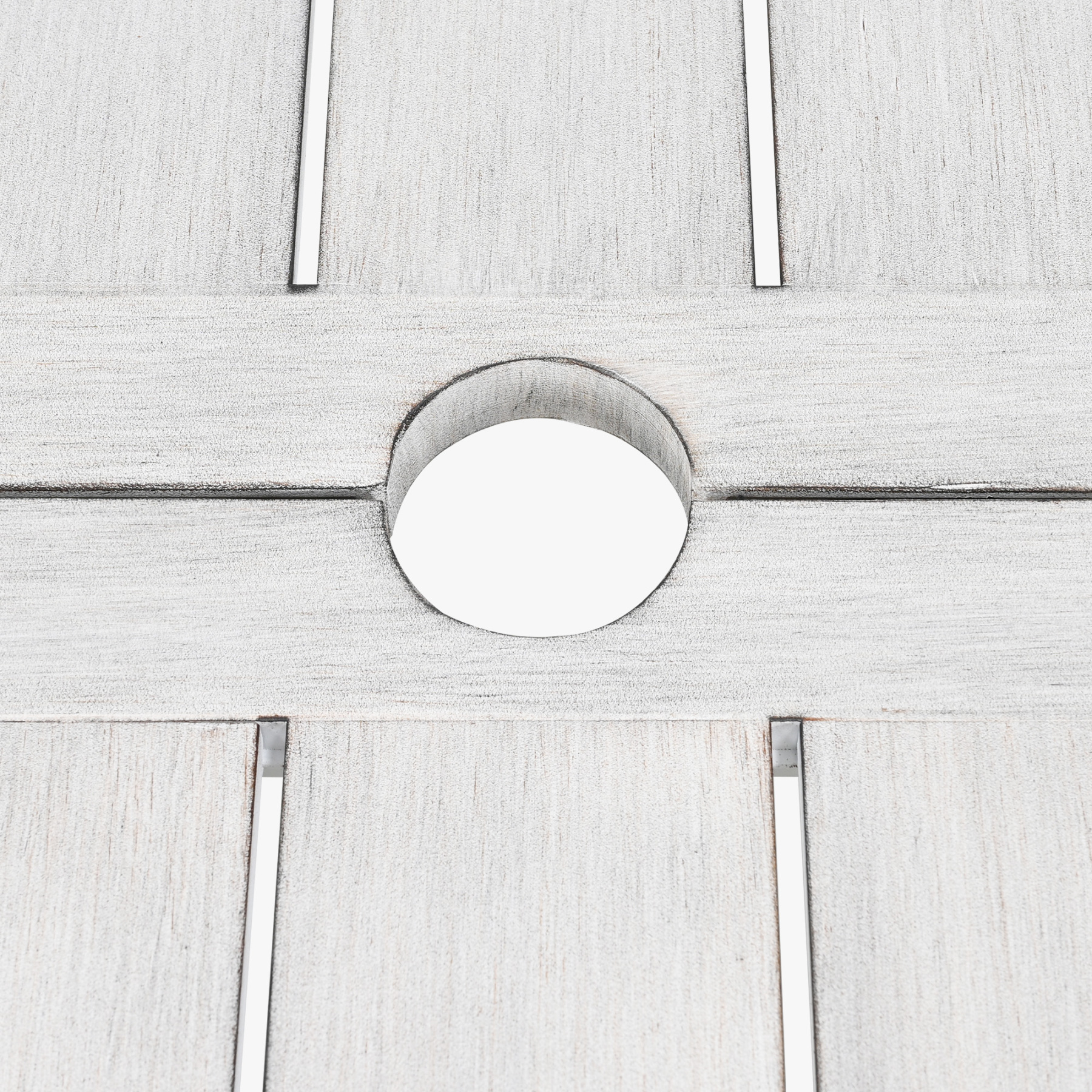 Expandable Patio Outdoor Dining Table with U-Shape Legs for 6-8 Person - D056