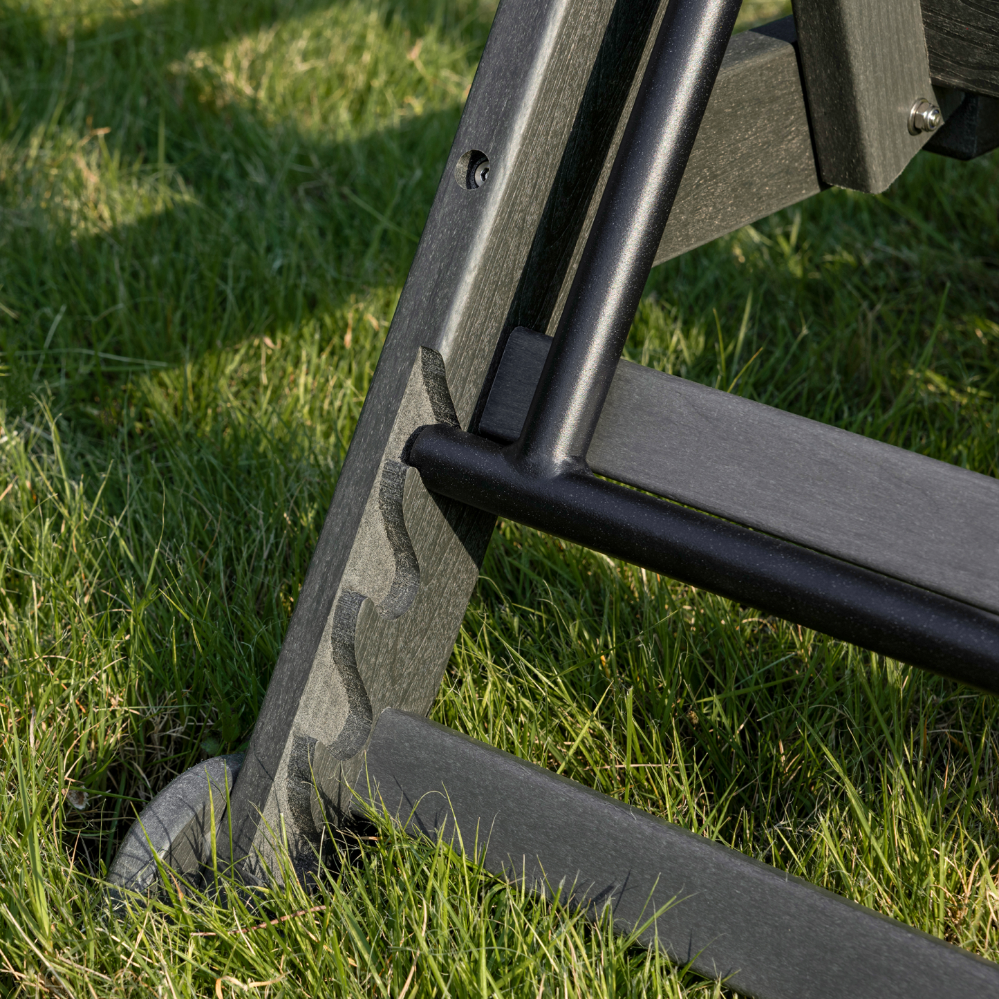 2-piece Patio Adjustable Outdoor Lounge with Wheels & Cup Holder - L031-2