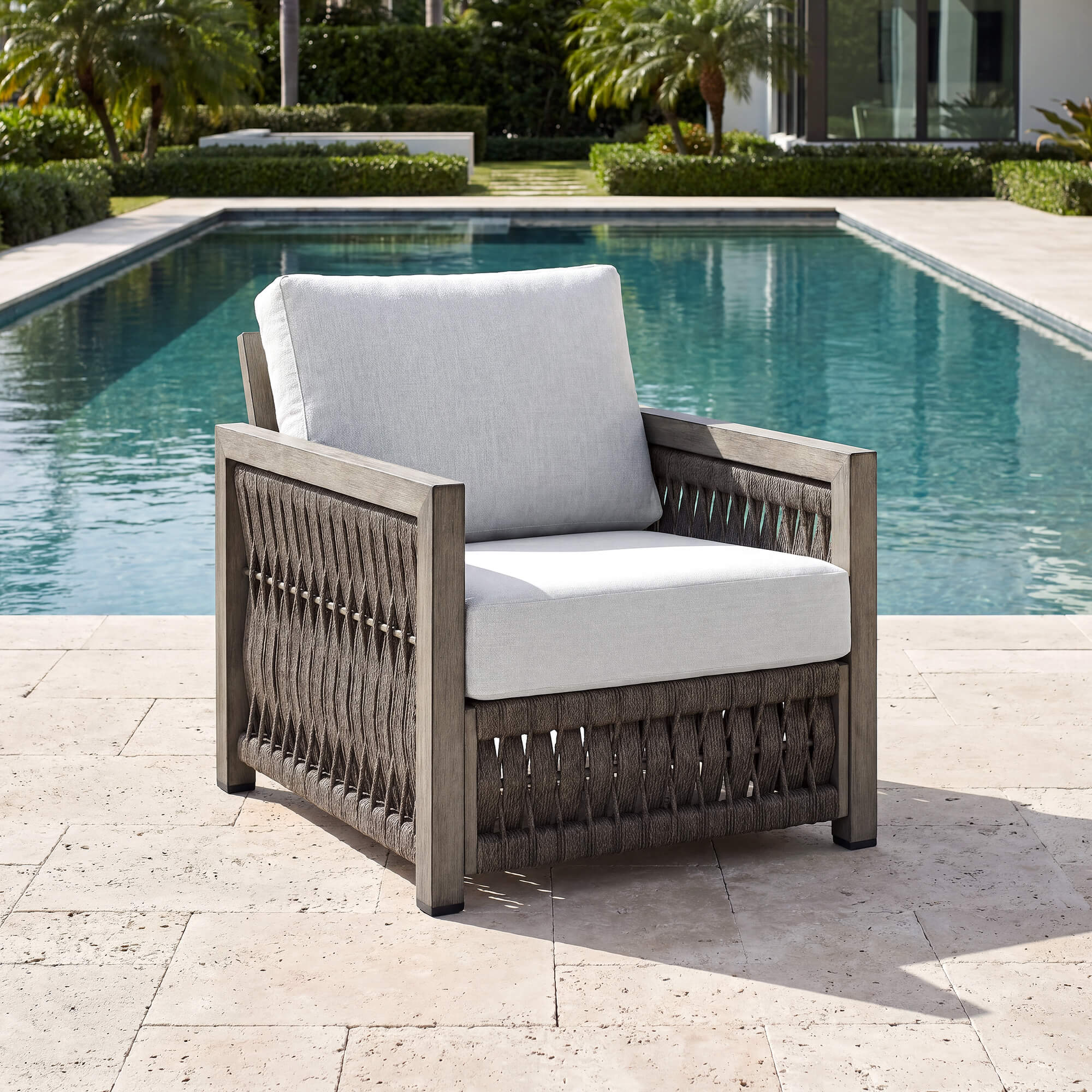 Oversize Rope Weave Outdoor Sofa-C017