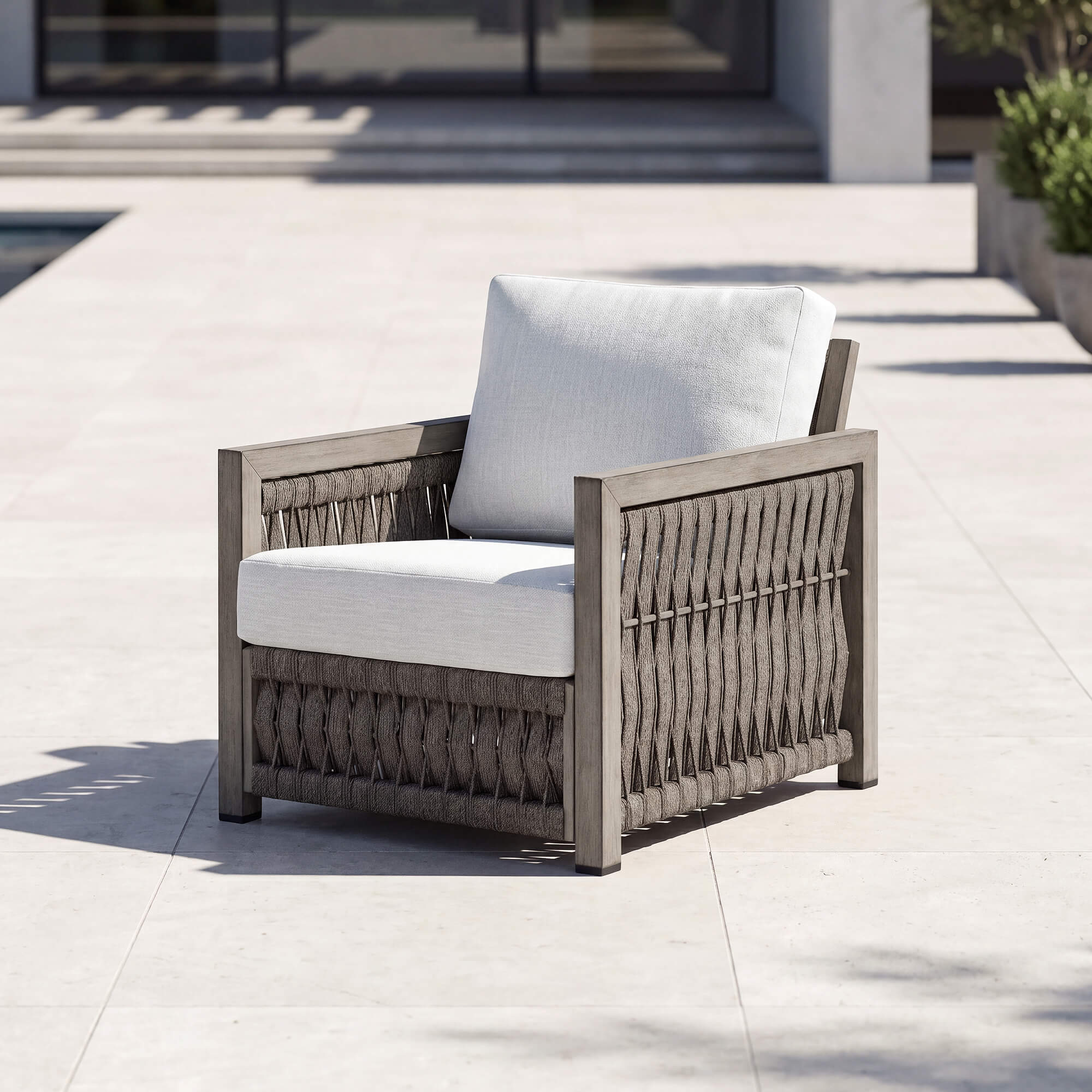 Oversize Rope Weave Outdoor Sofa-C017