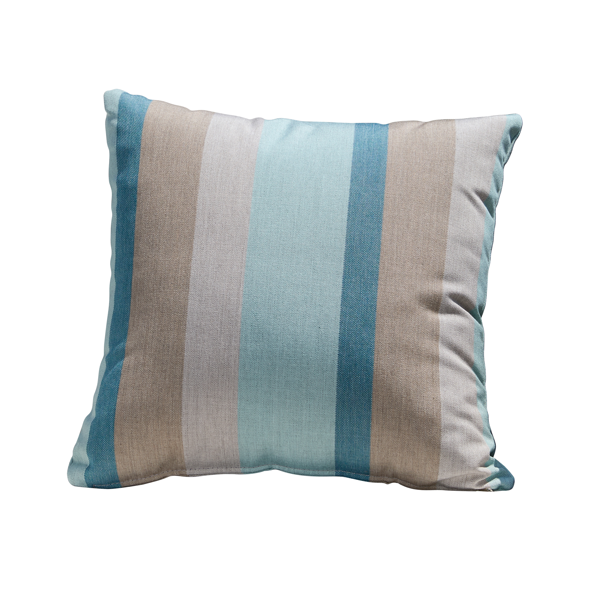 A modern Weather Resistant Outdoor Throw Pillow highlighting its square shape and weather-resistant fabric. - Seehill