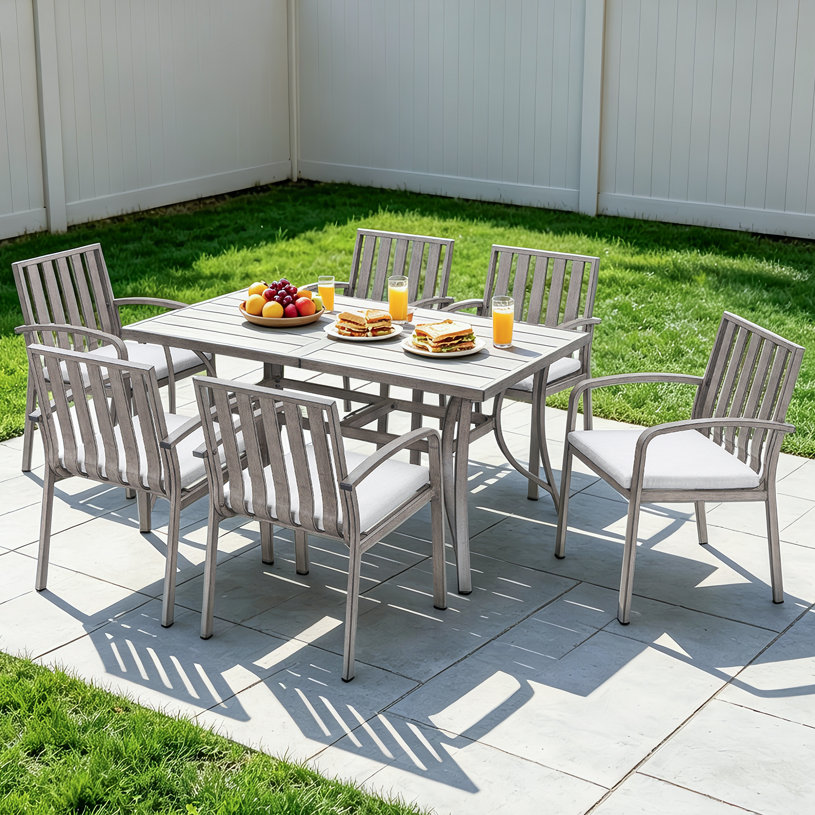7 Piece All-Weather Patio Outdoor Dining Set - DS110
