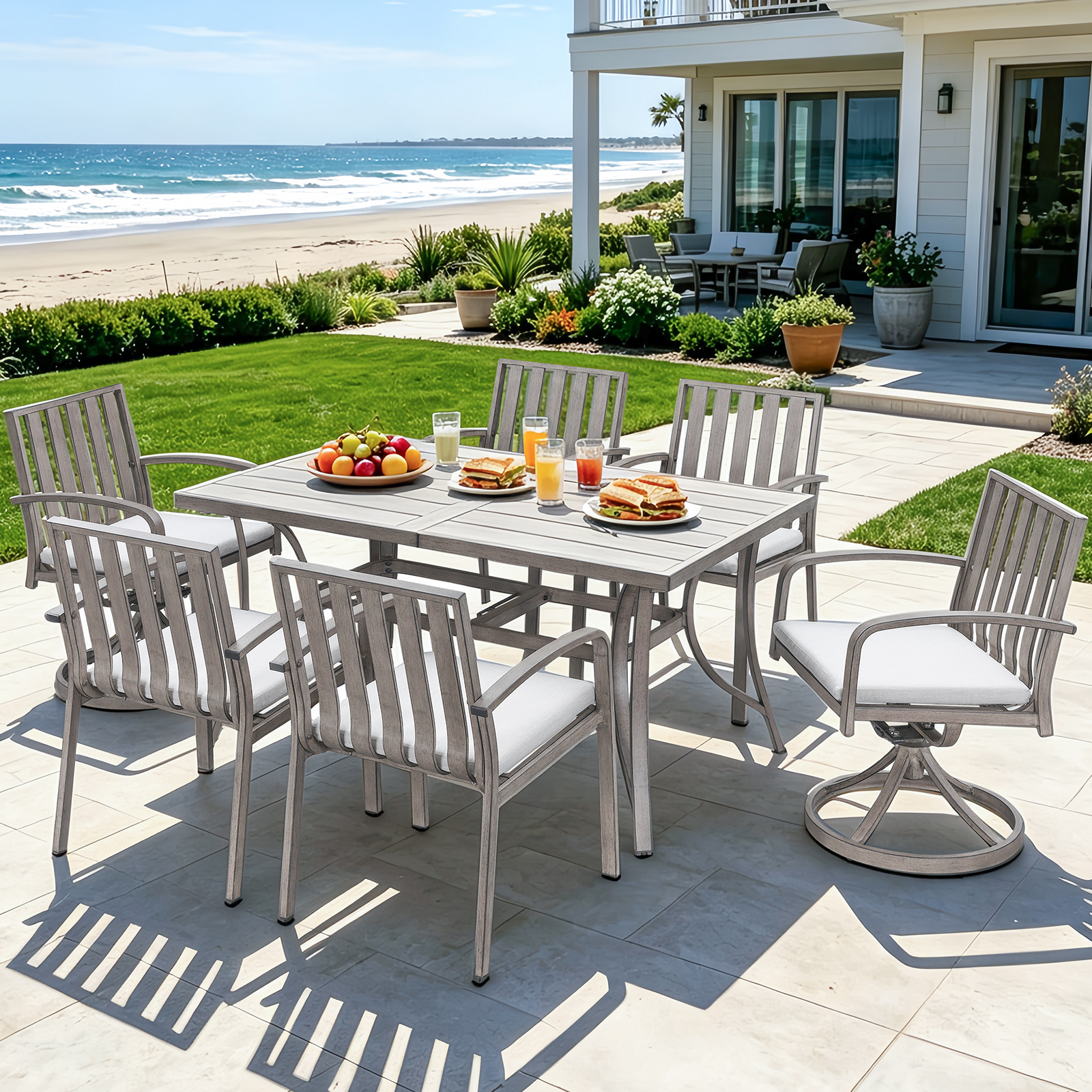 7 Piece All-Weather Patio Outdoor Dining Set - DS110