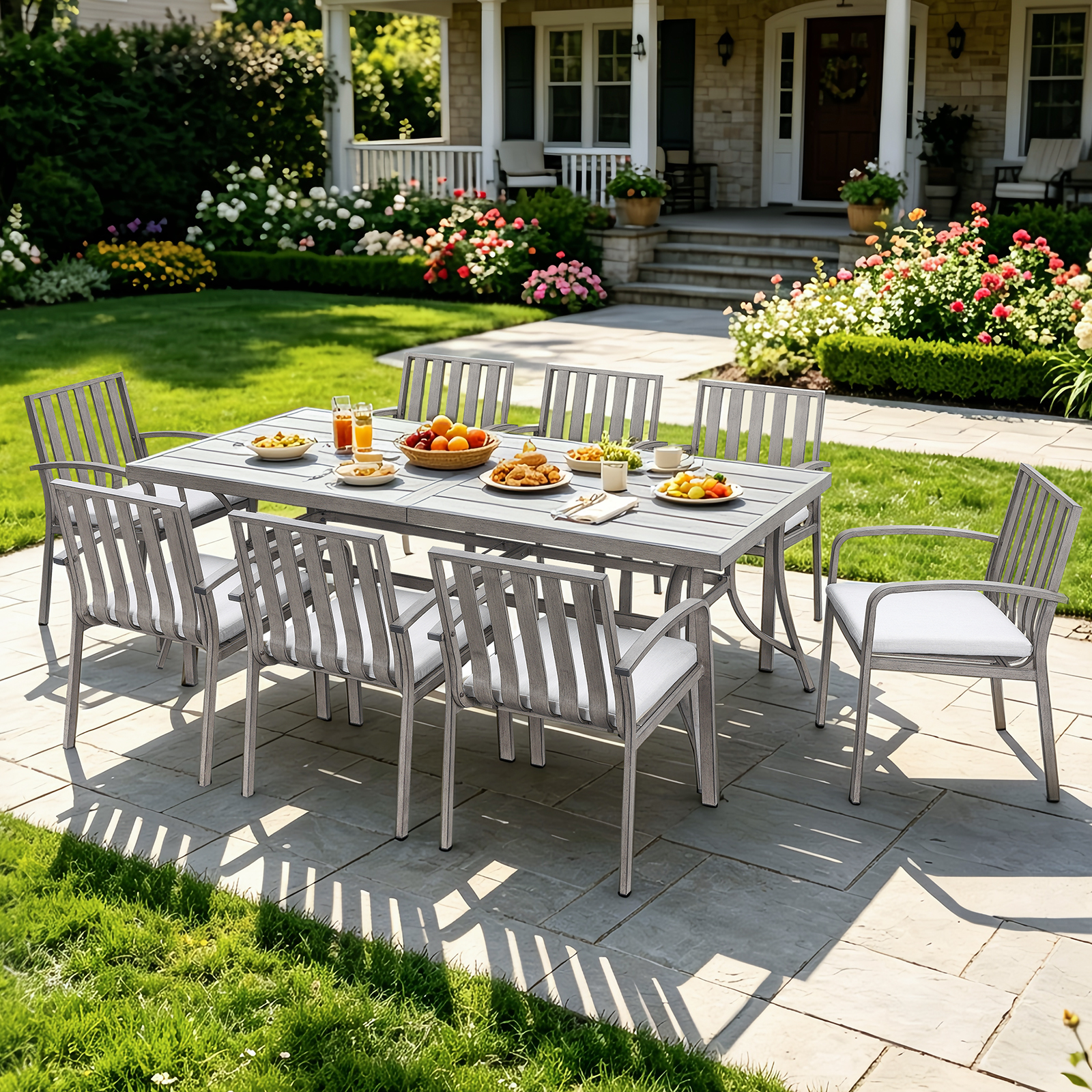 9 Piece All-Weather Patio Outdoor Dining Set - DS111