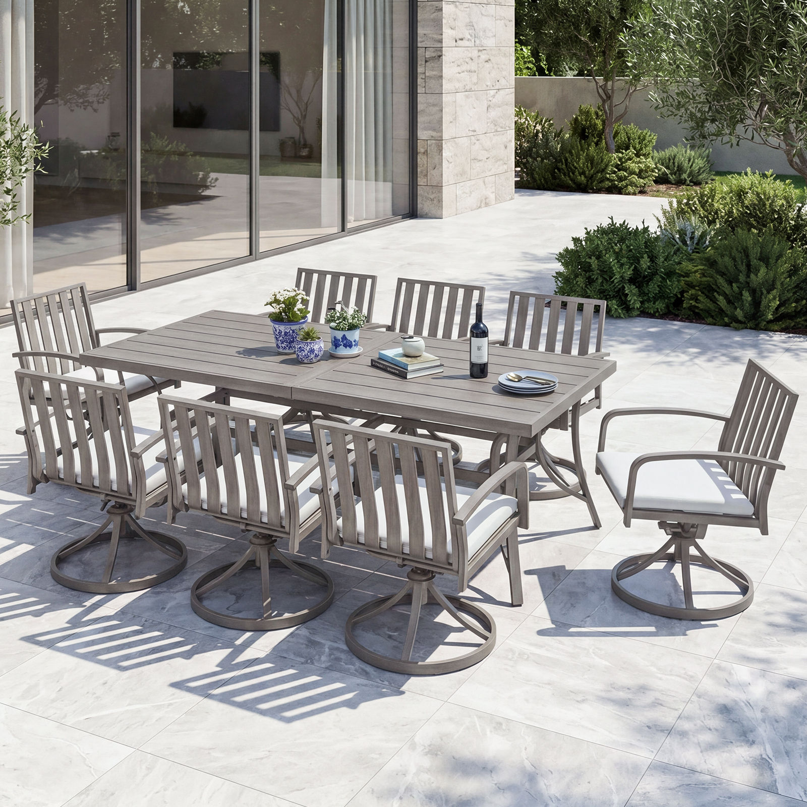 9 Piece All-Weather Patio Outdoor Dining Set - DS111