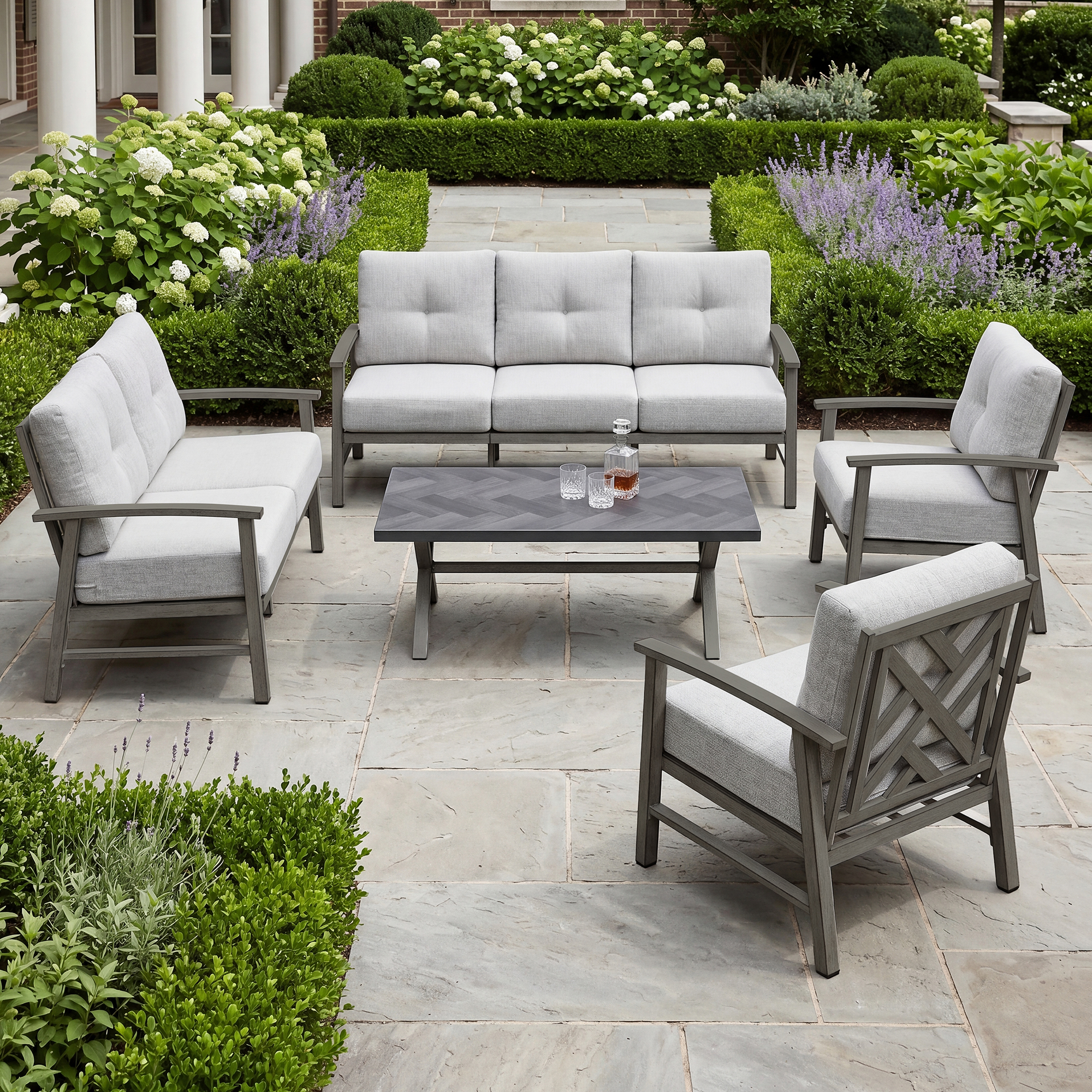 5-piece Modern Outdoor Patio Furniture Set - SS015-A3
