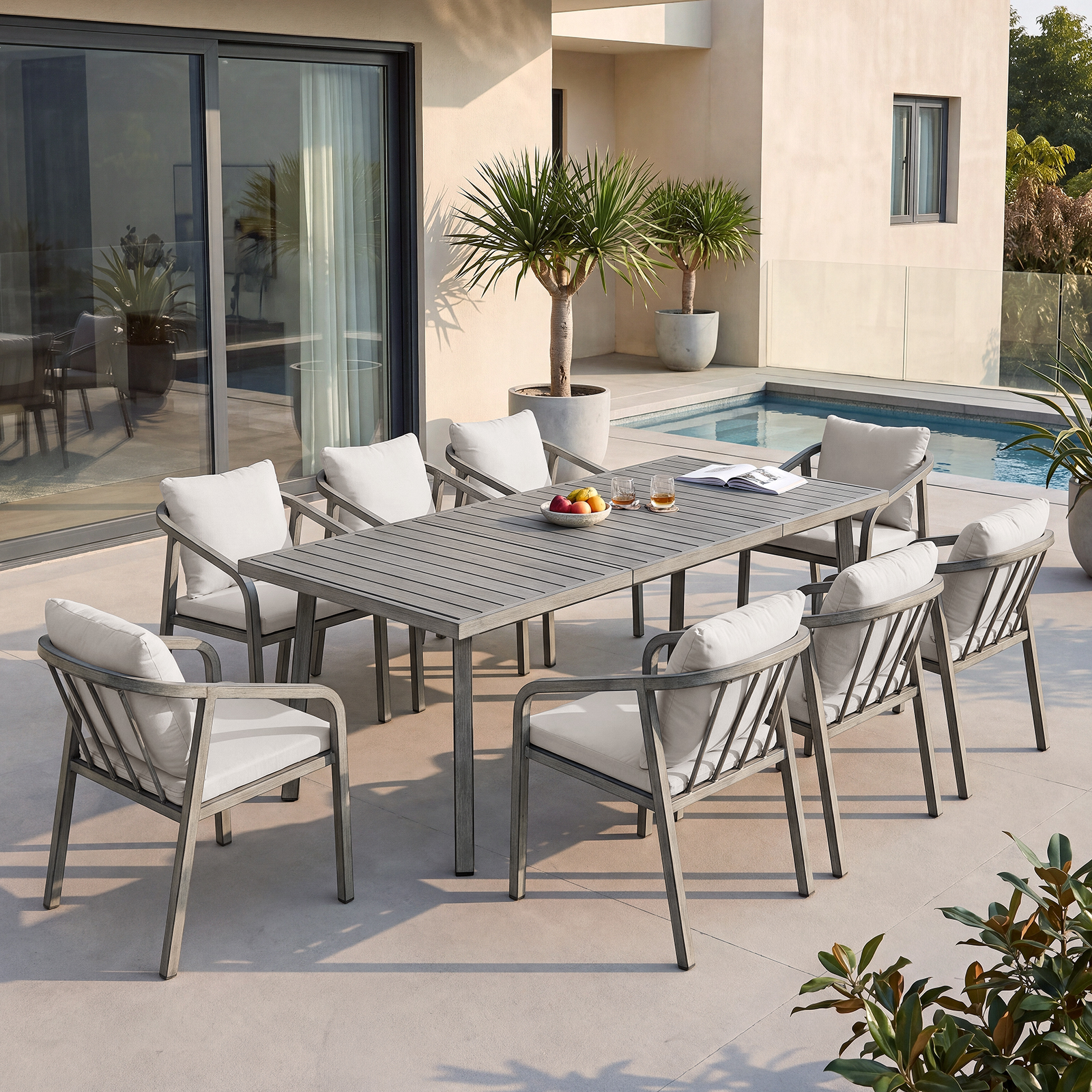 9-Piece Outdoor Dining Set for 8 person - DS050-1
