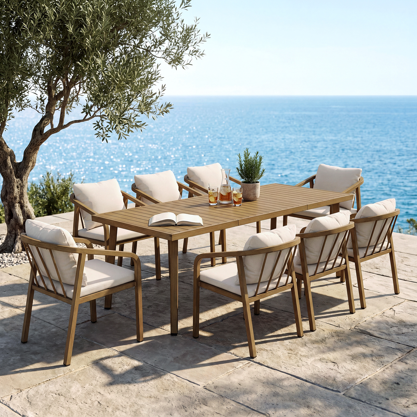 9-Piece Outdoor Dining Set for 8 person - DS050-1