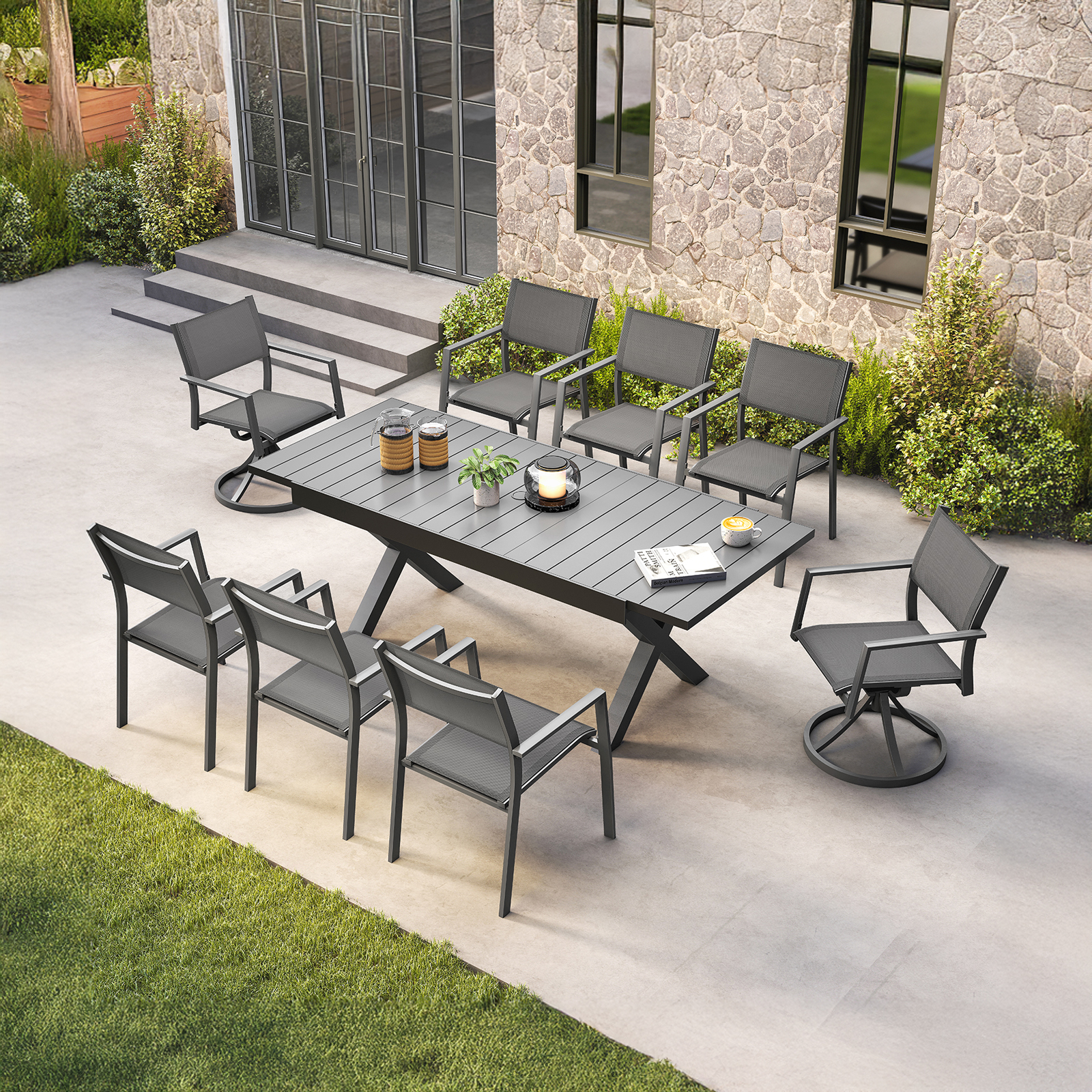 9-Piece Expandable Patio Dining Set - DS062