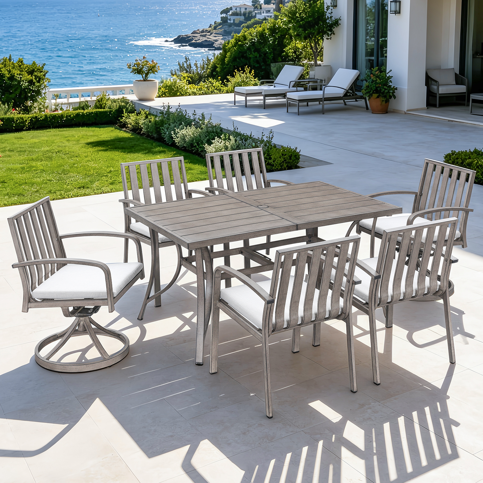 7 Piece All-Weather Patio Outdoor Dining Set - DS110