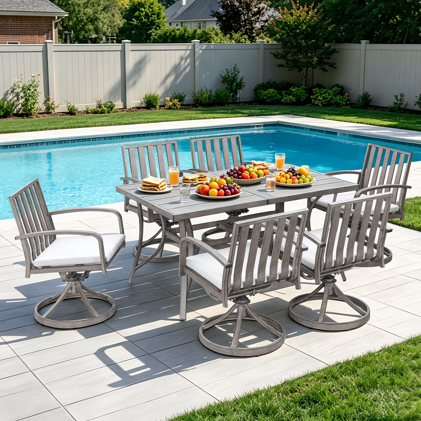7 Piece All-Weather Patio Outdoor Dining Set - DS110