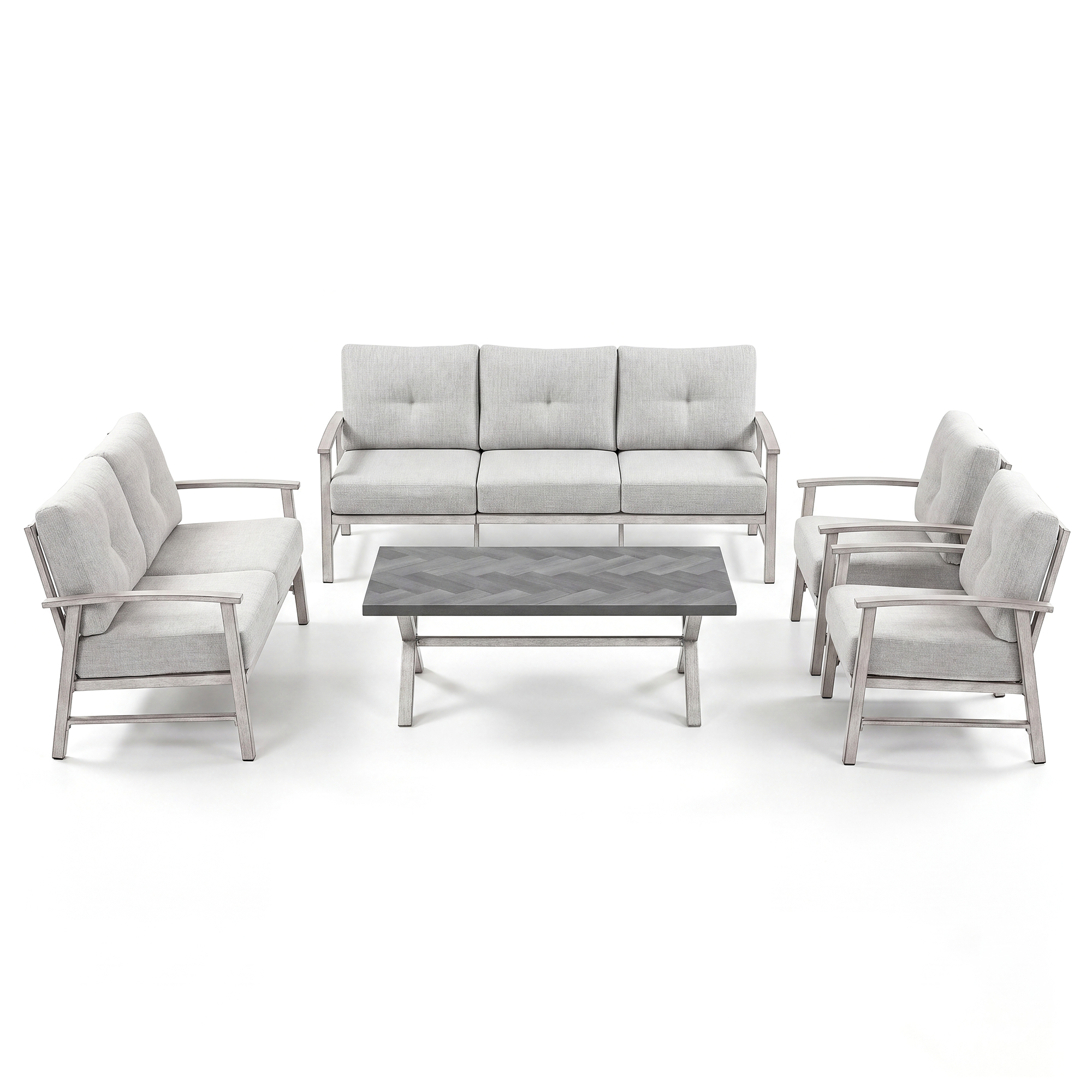 5-piece Modern Outdoor Patio Furniture Set - SS015-A3