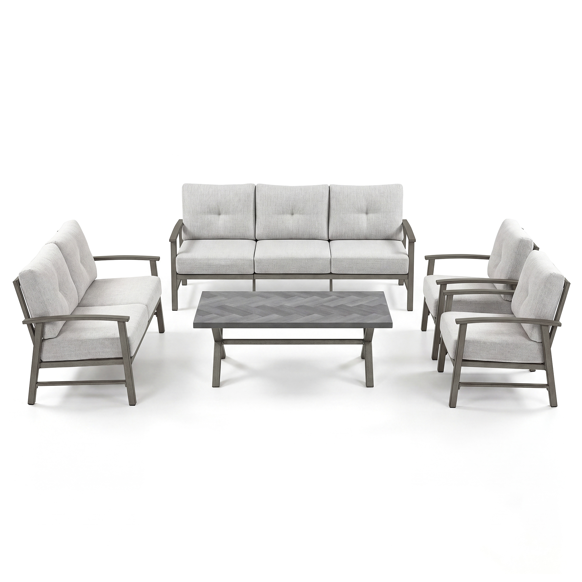 5-piece Modern Outdoor Patio Furniture Set - SS015-A3