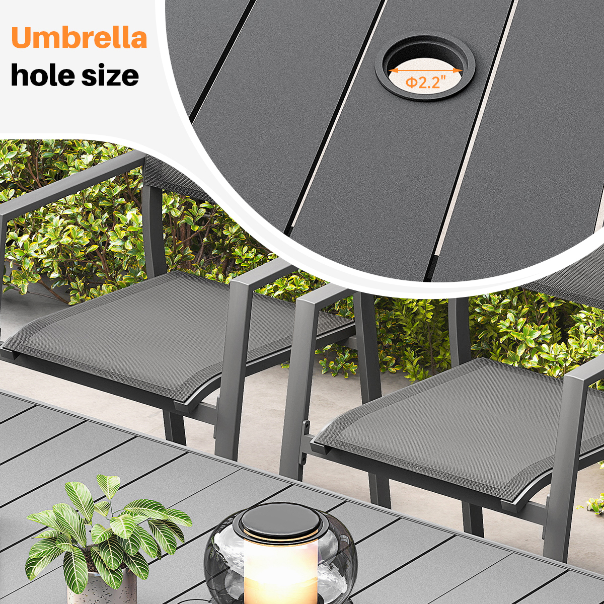 9-Piece Expandable Patio Dining Set - DS062