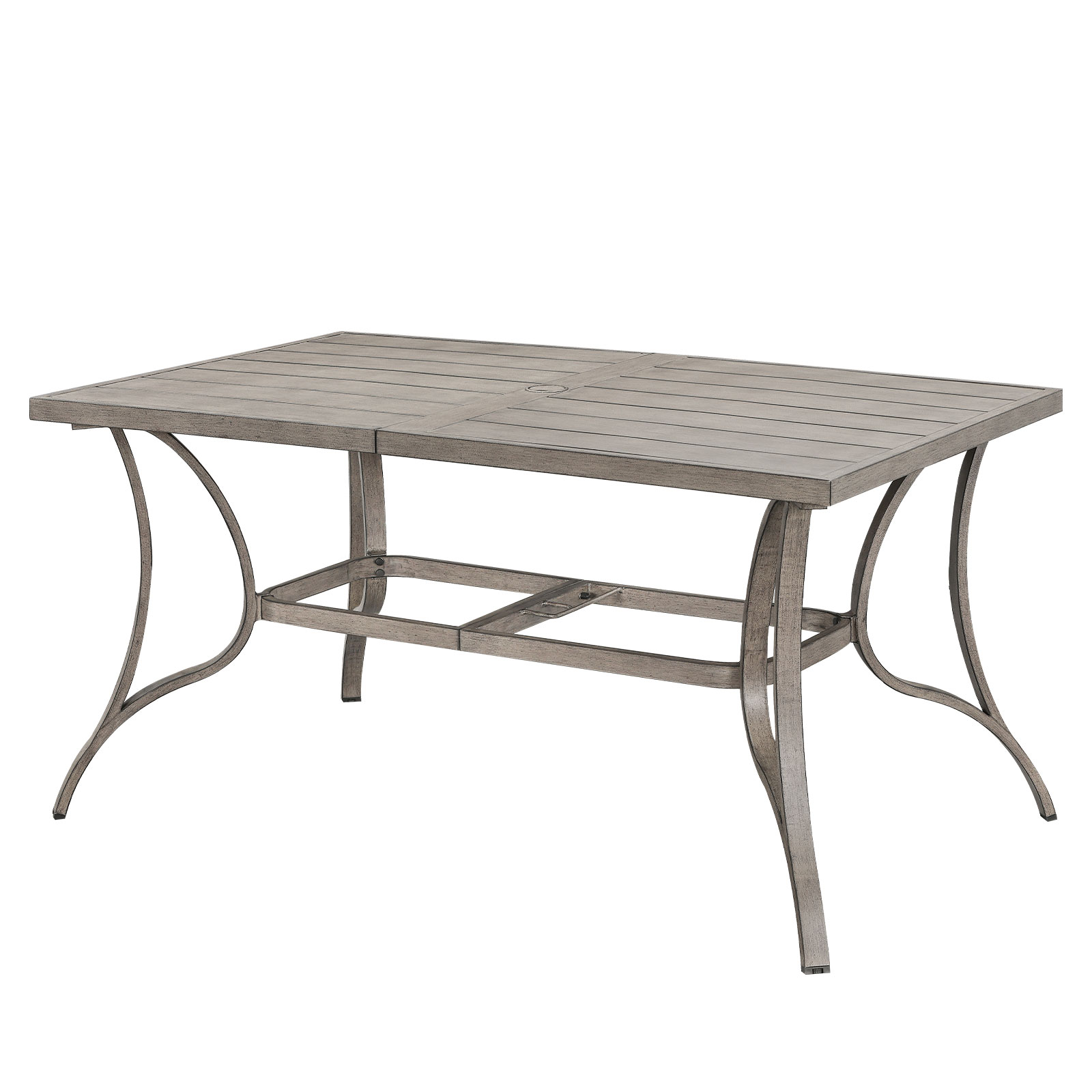 Aluminum Outdoor Patio 6-Person Dining Table - D103