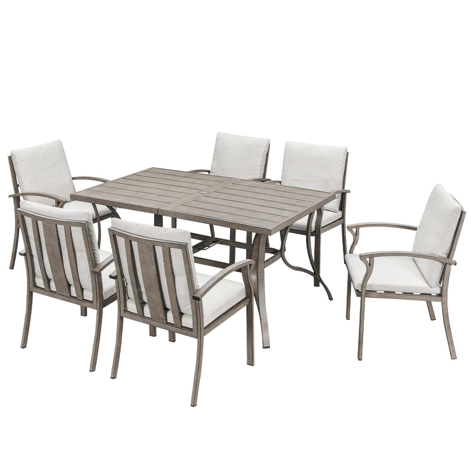 7-Piece Aluminum Outdoor Patio Dining Set - DS104