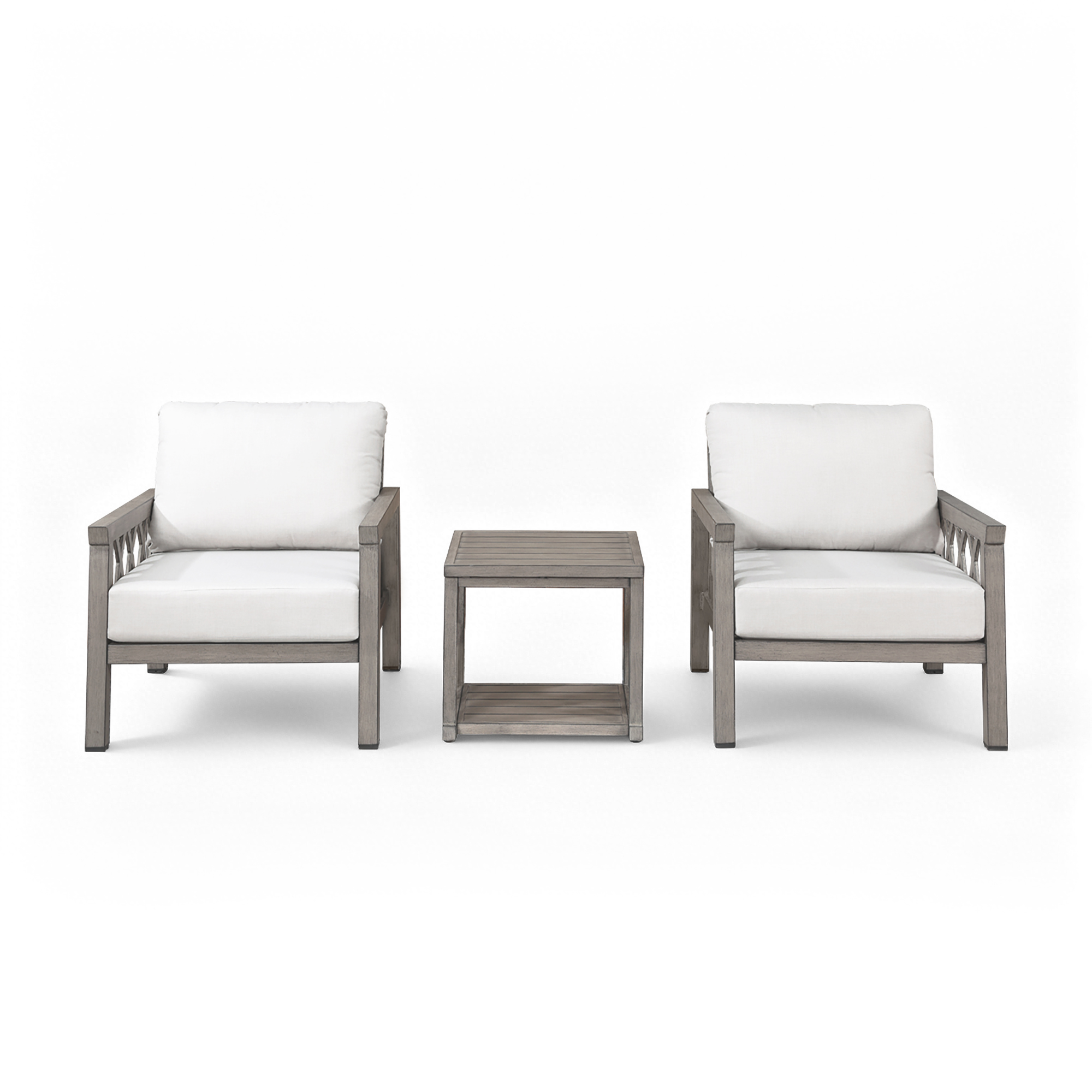 3-Piece Aluminum Outdoor Patio Conversation Set - DS100