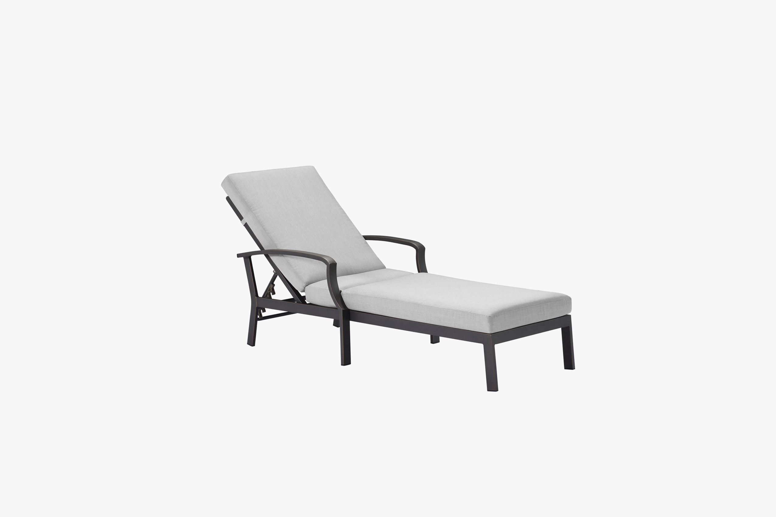 Outdoor Aluminum Sun Lounge With Cushion