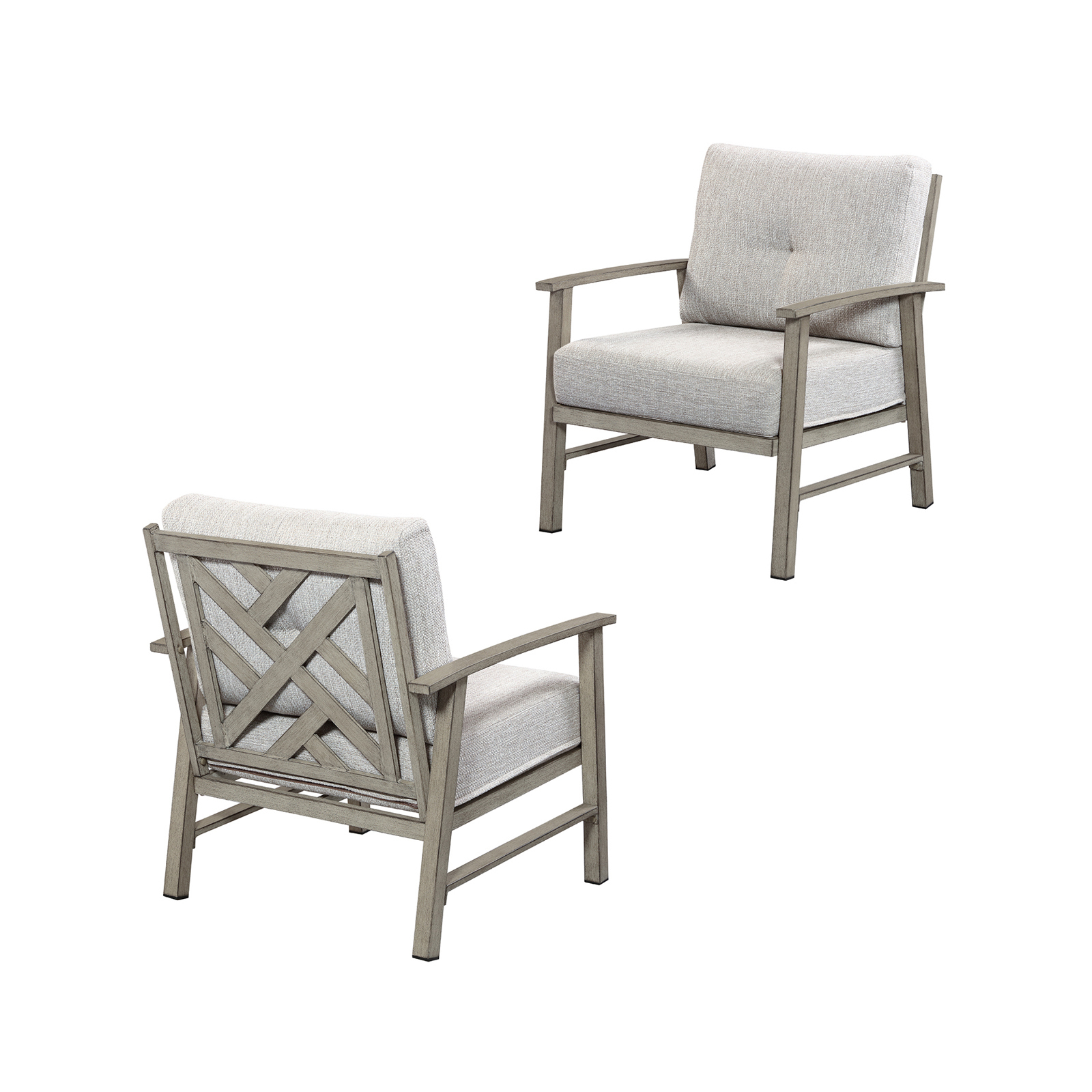 2-Piece Outdoor Patio Armchair Set - C009