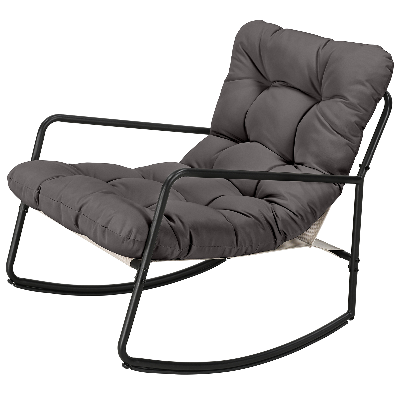 Metal Comfy Modern Patio Rocking Chair - C032-1