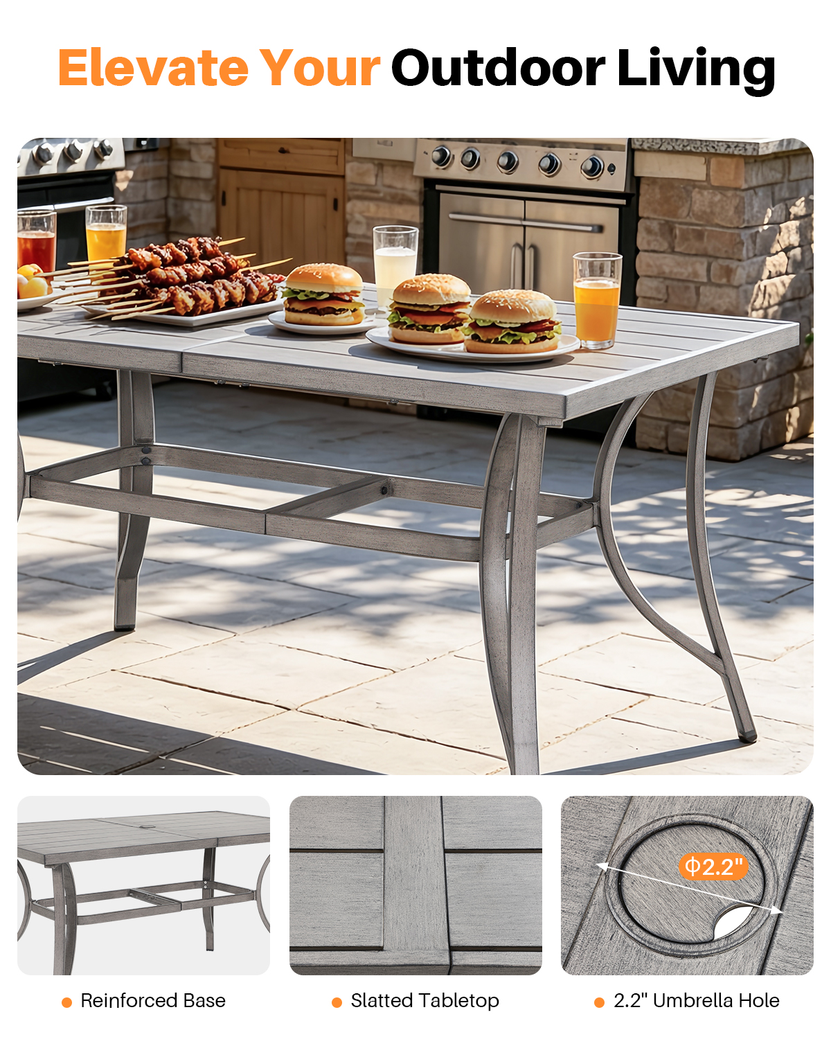 7 Piece All-Weather Patio Outdoor Dining Set - DS110