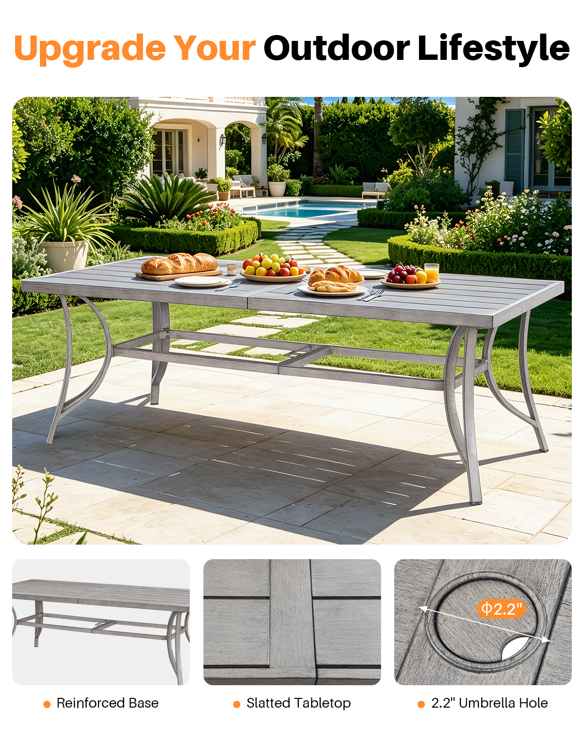 9 Piece All-Weather Patio Outdoor Dining Set - DS111