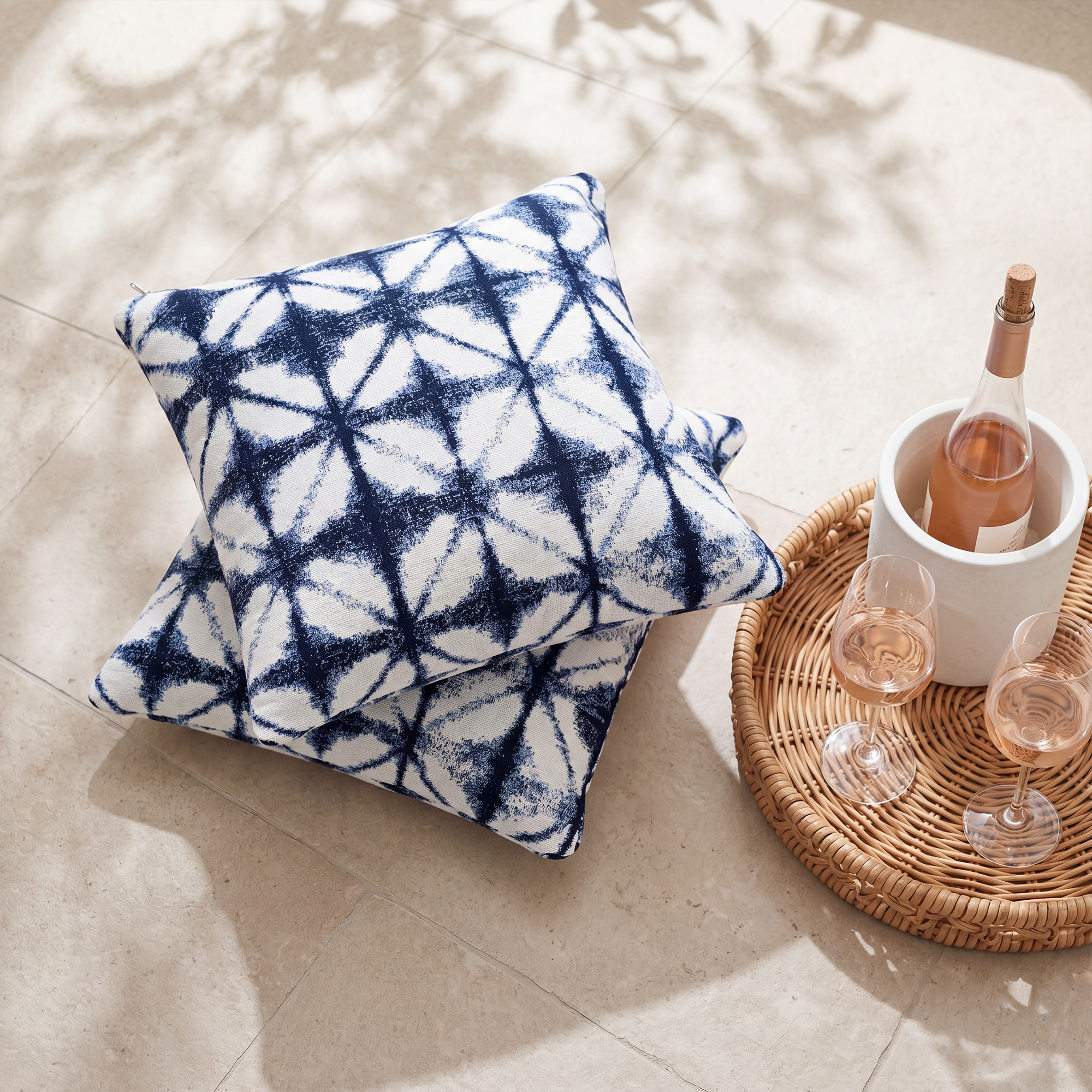 Luxury Weatherproof Patio Throw Pillows - Set of 2