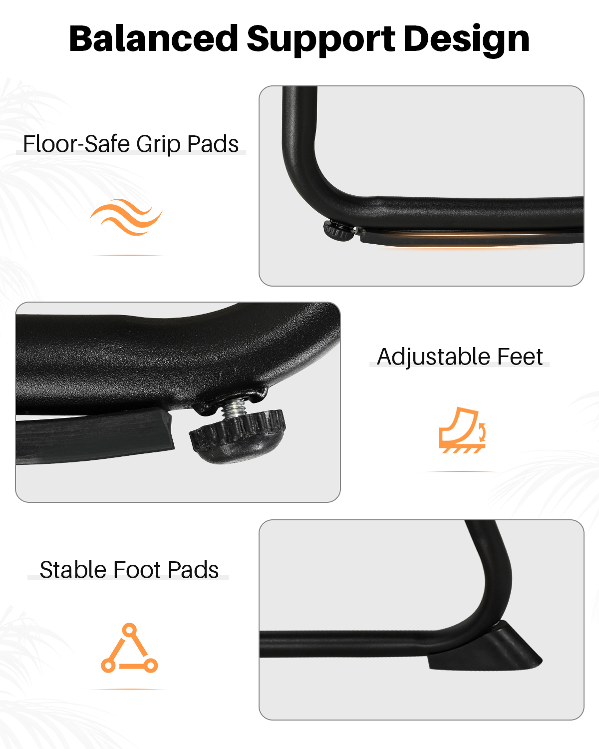 3-Piece Metal Comfy Modern Patio Rocking Chair Set - C032-3